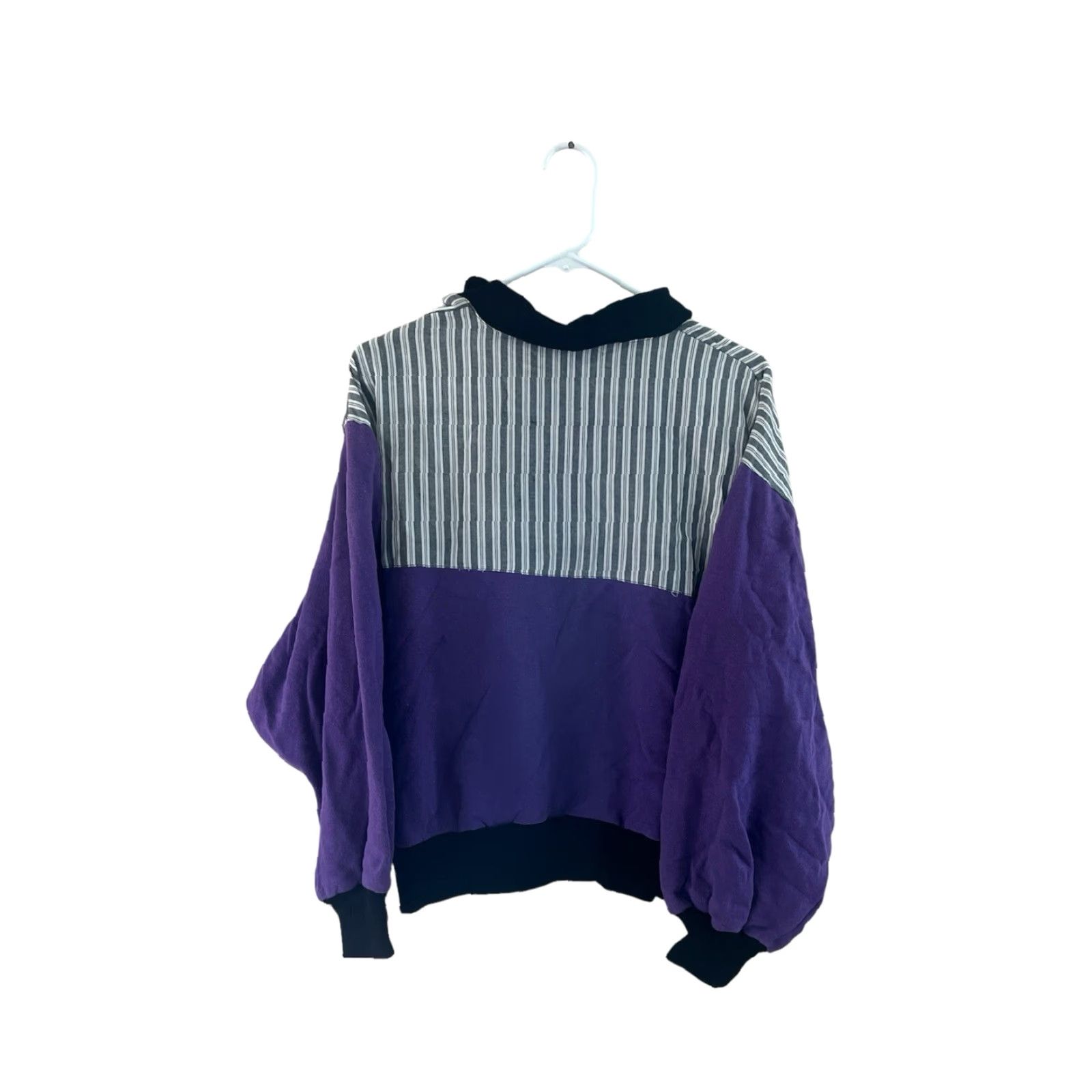 PONY VINTAGE PONY Sweatshirt Womens M 80s Purple Size M / US 6-8 / IT 42-44 - 7 Thumbnail