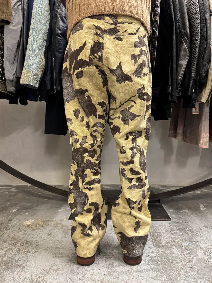 Just Cavalli AW2001 Cavalli Crow Camo Beige & Black Pants Size US 31 - 4 Thumbnail