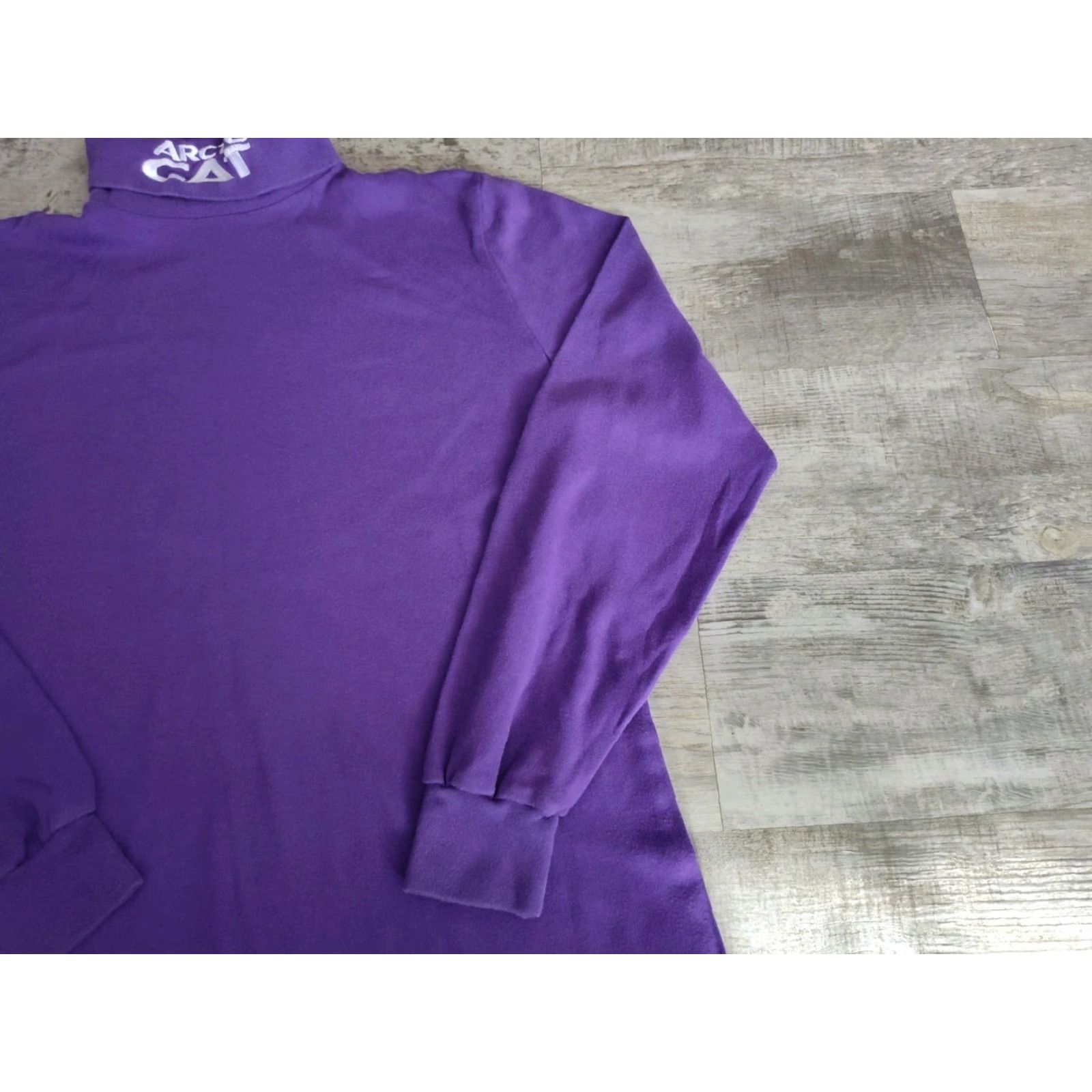 Vintage VINTAGE Arctic Cat Turtleneck Shirt Long Sleeve Unisex Adults Small Purple 90s Winter Cozy Made in USA Size US S / EU 44-46 / 1 - 3 Thumbnail