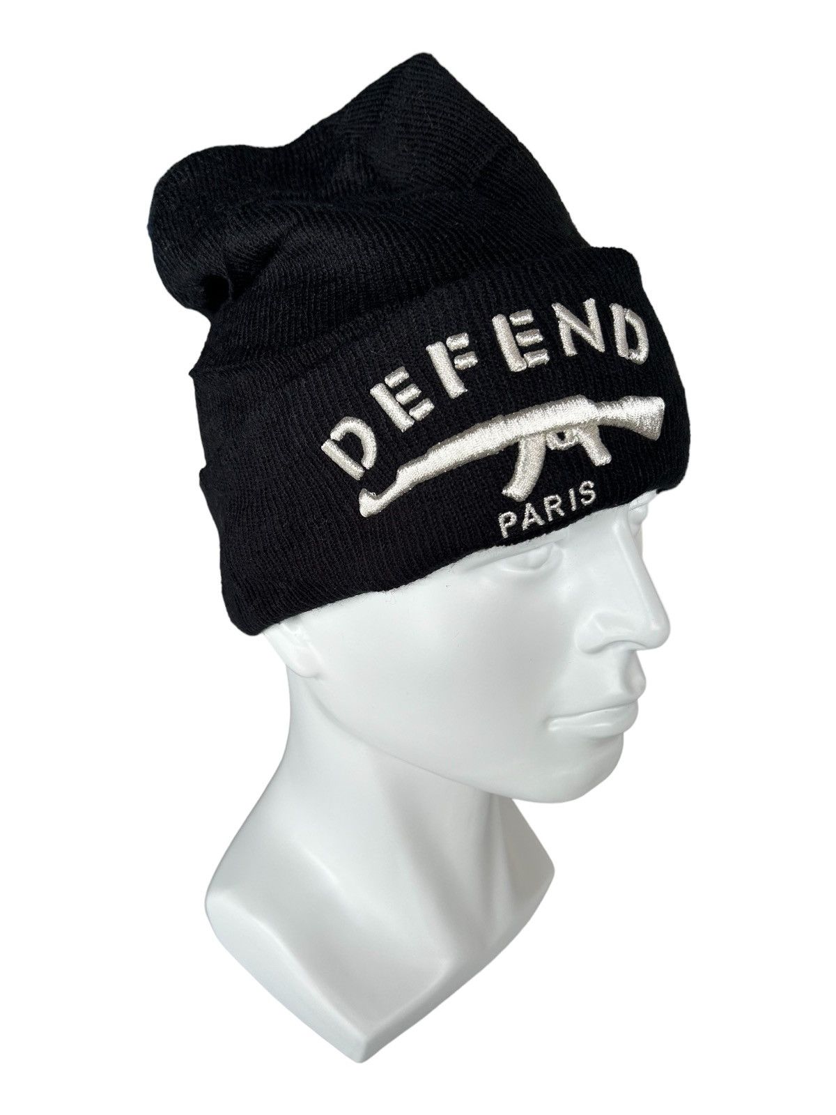 14th Addiction × DEFEND PARIS × Japanese Brand Defend Paris Beanie Hats Made in Usa Size ONE SIZE - 1 Thumbnail