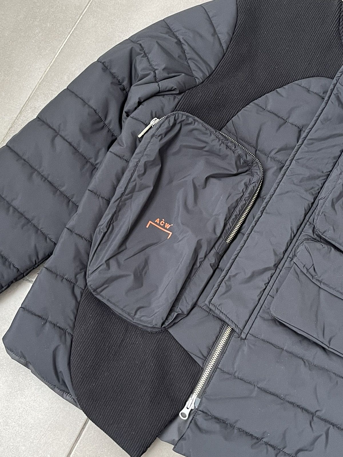 A-COLD-WALL* !DS! A-COLD-WALL* Asymmetric Technical Padded Black Jacket Size US M / EU 48-50 / 2 - 14 Thumbnail