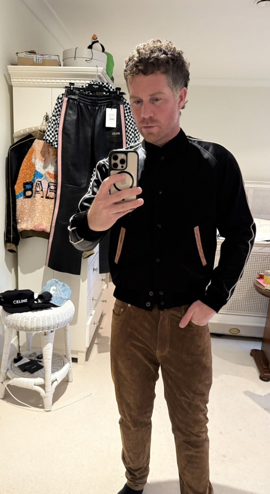 Saint Laurent Paris SS20 Saint Laurent YSL black teddy logo jacket 48 grail star Size US M / EU 48-50 / 2 - 9 Thumbnail