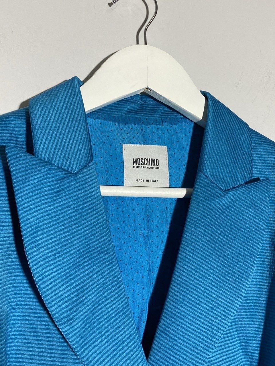 Moschino Moschino Cheap And Chic Striped Belted Blazer Jacket Size XL / US 12-14 / IT 48-50 - 10 Thumbnail