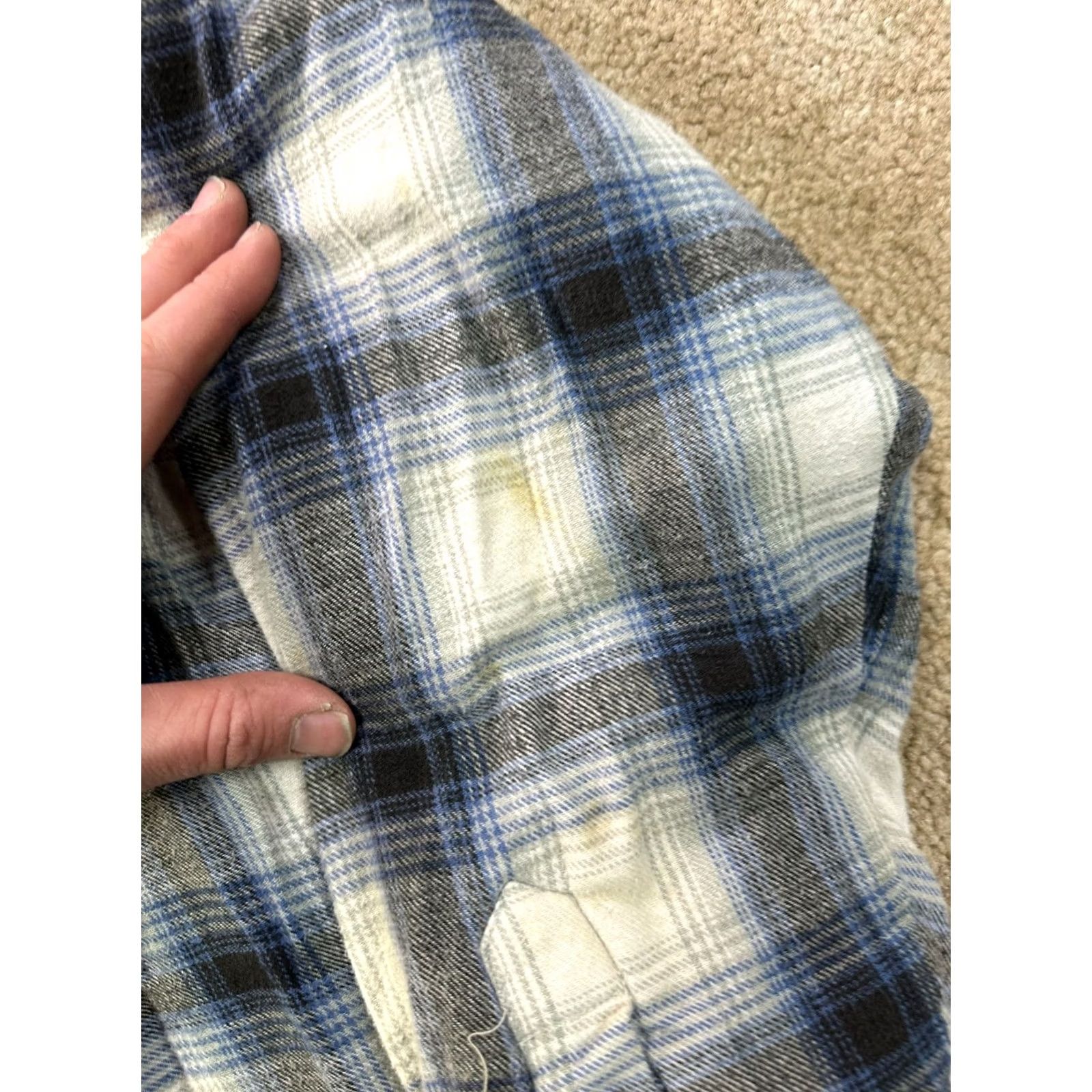 Vintage VINTAGE Quilt Lined Flannel Shirt Jacket Mens Large Plaid Workwear Button Front Blues Reservoir Clothing Quilted Lined Jacket Cowboy Western Size US L / EU 52-54 / 3 - 7 Thumbnail