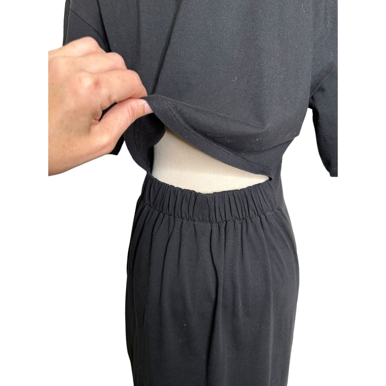 H&M H&M black short sleeves open back mini dress size XS Size XS / US 0-2 / IT 36-38 - 8 Thumbnail