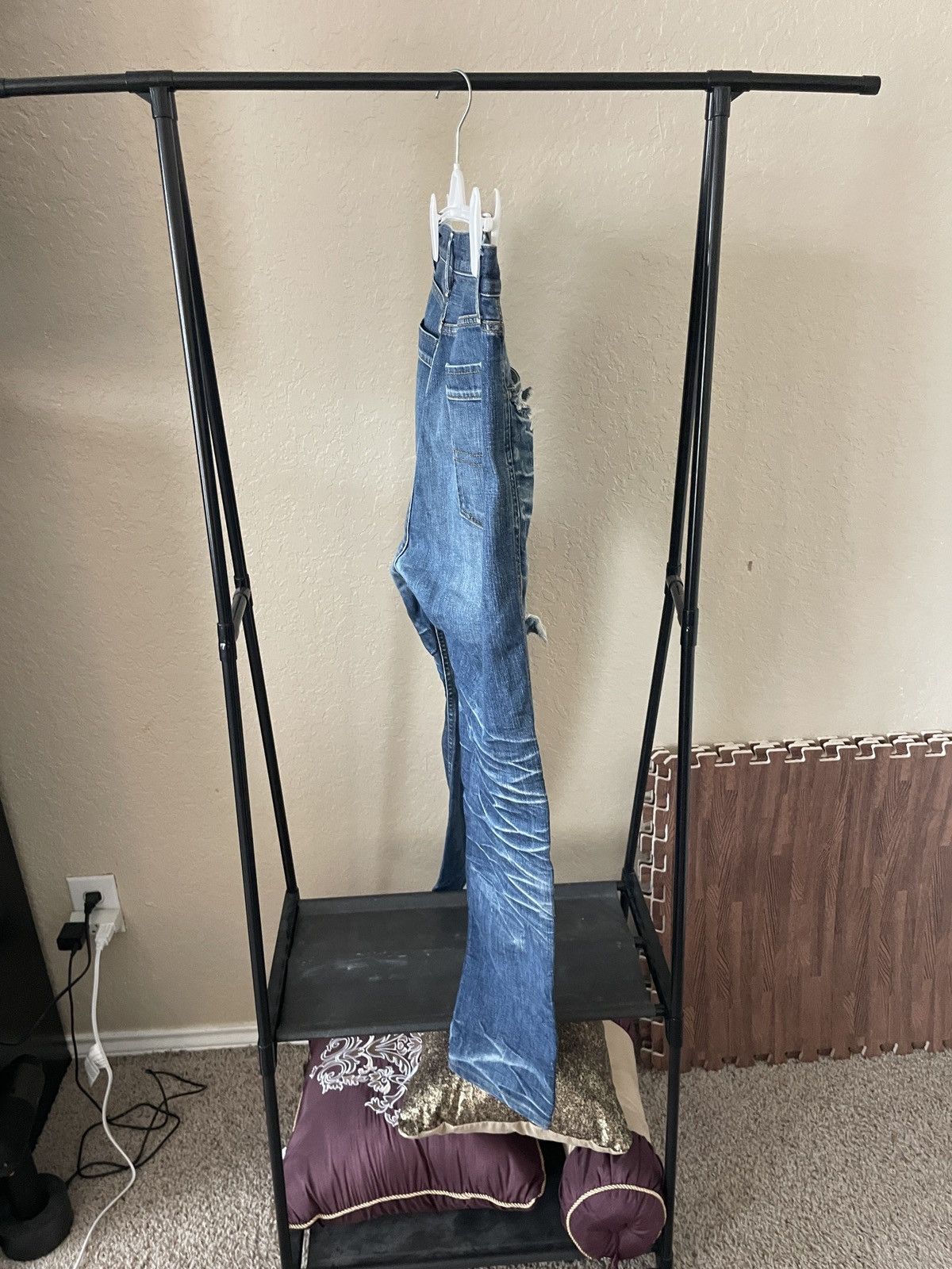 Robert Geller Distressed torn Cropped Jeans Size US 34 / EU 50 - 6 Thumbnail