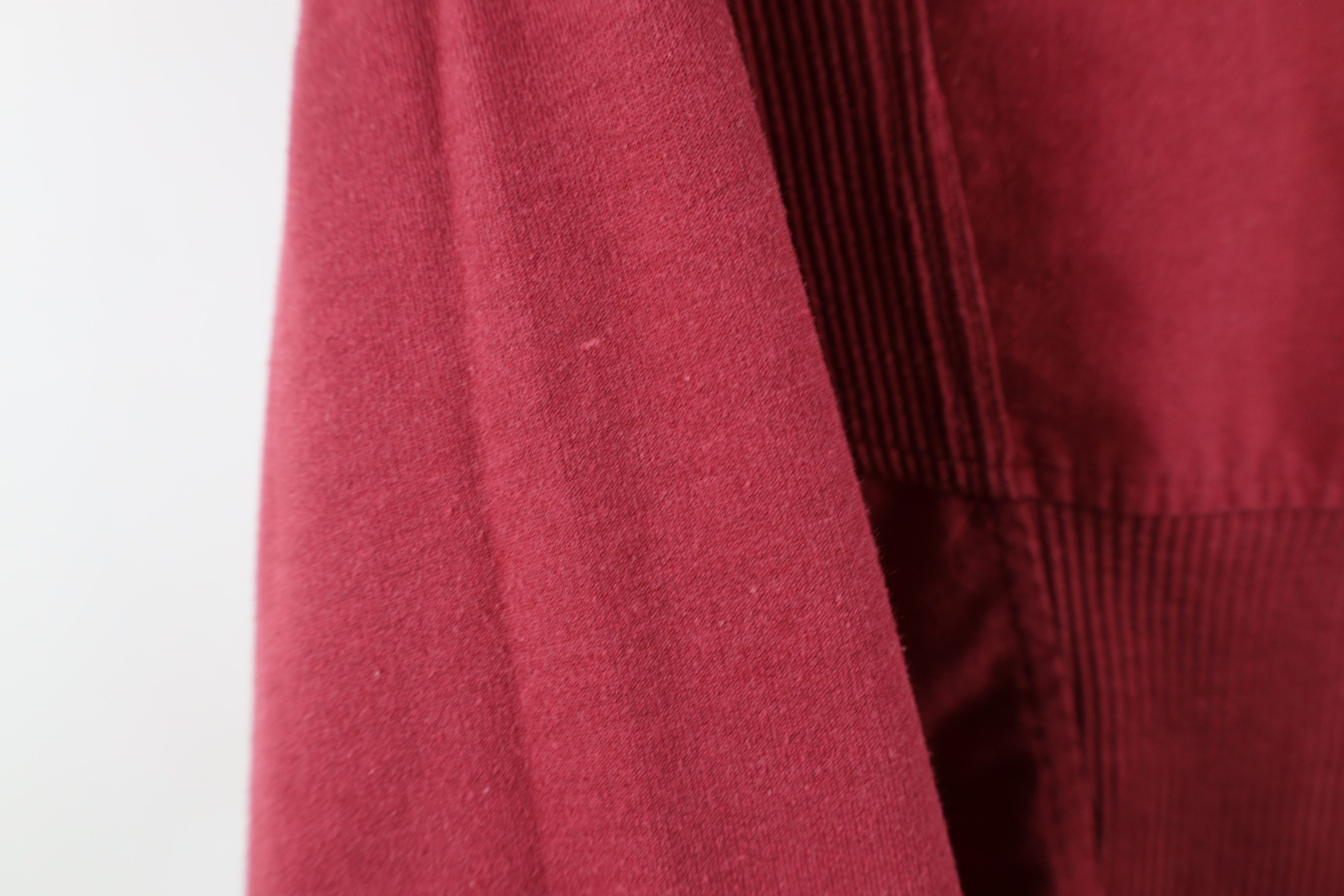 Vintage Vintage 90s Streetwear Ribbed Pullover Long Sleeve Polo Red Size US L / EU 52-54 / 3 - 7 Thumbnail