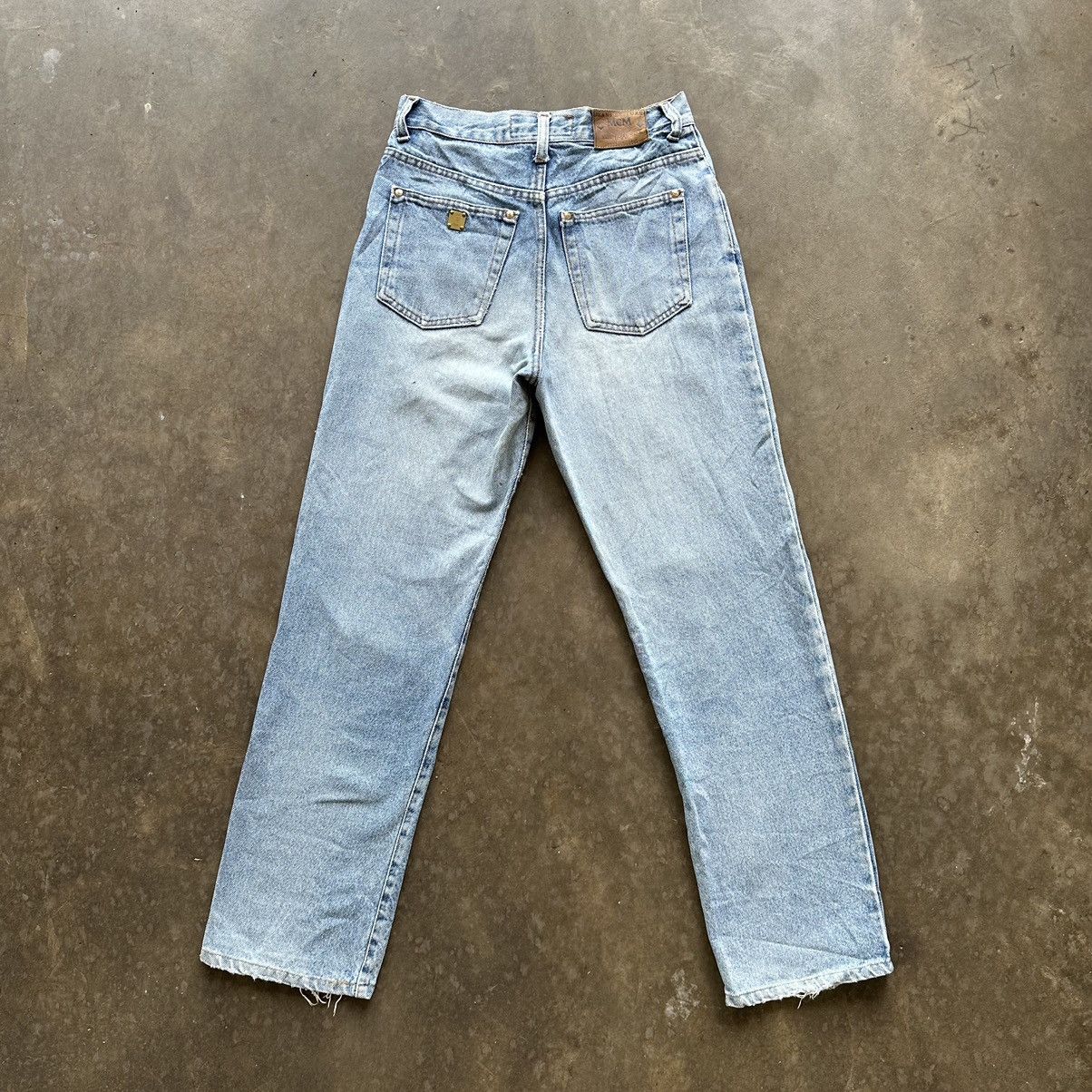 MCM Vintage MCM Distressed Denim Faded Jean Pant W27 Size US 27 - 11 Thumbnail