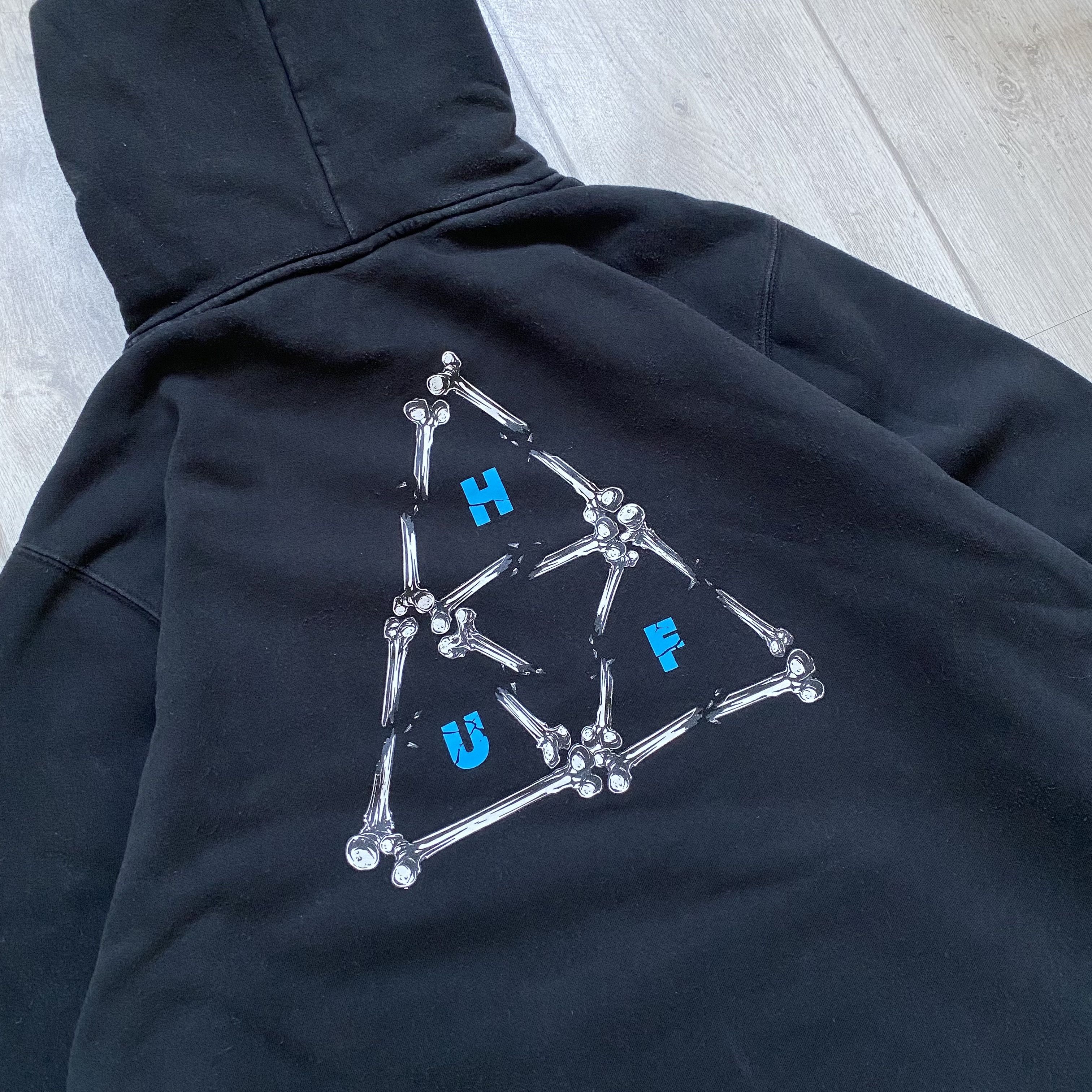 Huf 🛹Huf Skateboarding Hoodie Skeleton logo skater surfer Size US XL / EU 56 / 4 - 9 Thumbnail