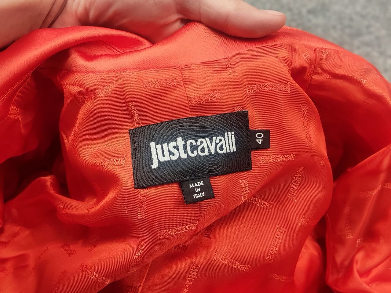 Just Cavalli Just Cavalli Italy One Button Orange satin Blazer Jacket Size S / US 4 / IT 40 - 15 Thumbnail
