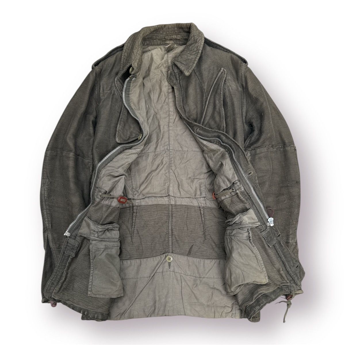 Maison MIHARA YASUHIRO 🔥 MiharaYasuhiro AW05 Distressed Dutch Military Field Jacket Size US S / EU 44-46 / 1 - 4 Thumbnail