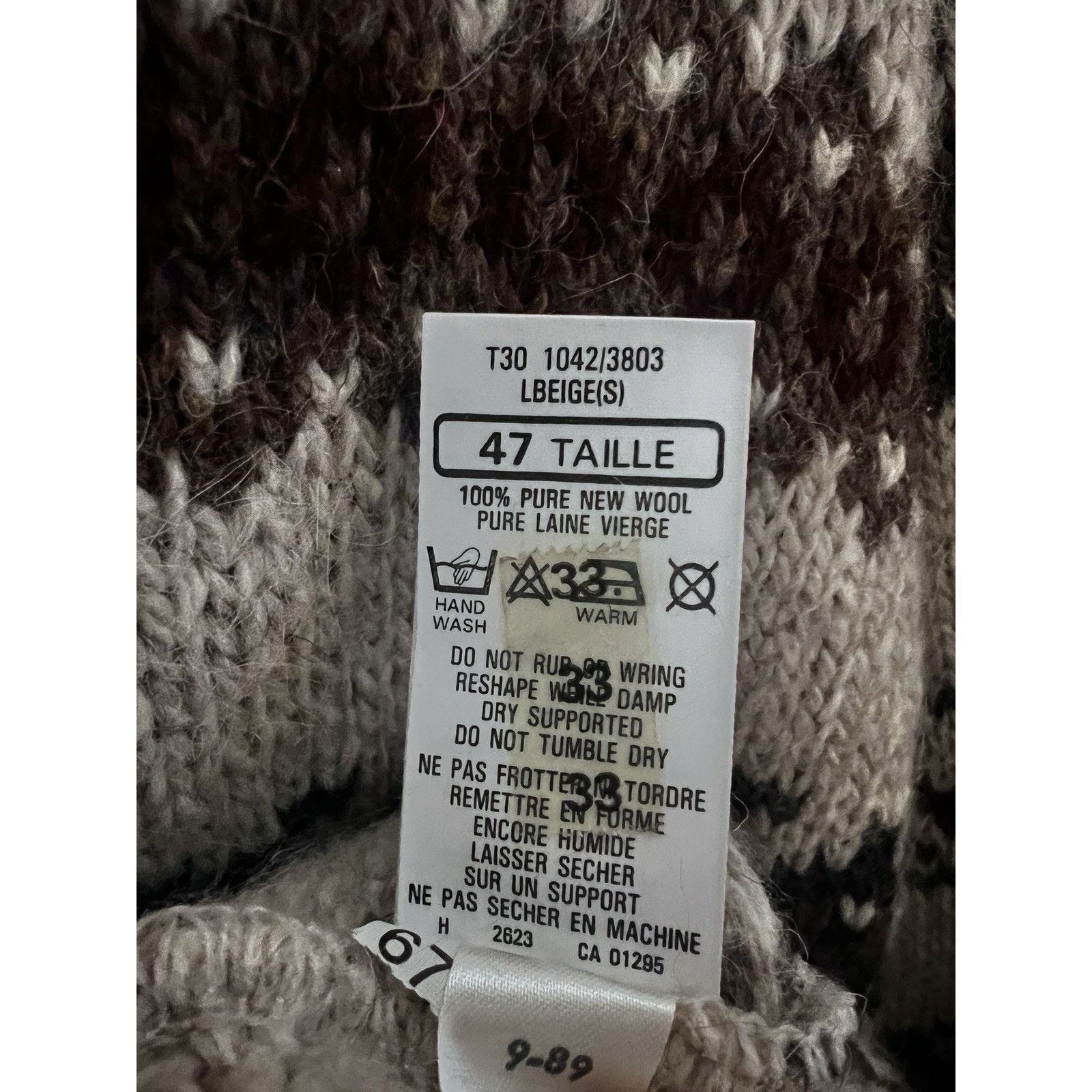 Vintage Vintage UK Pure Wool Fair Isle Fisherman Sweater Small Size US S / EU 44-46 / 1 - 6 Thumbnail