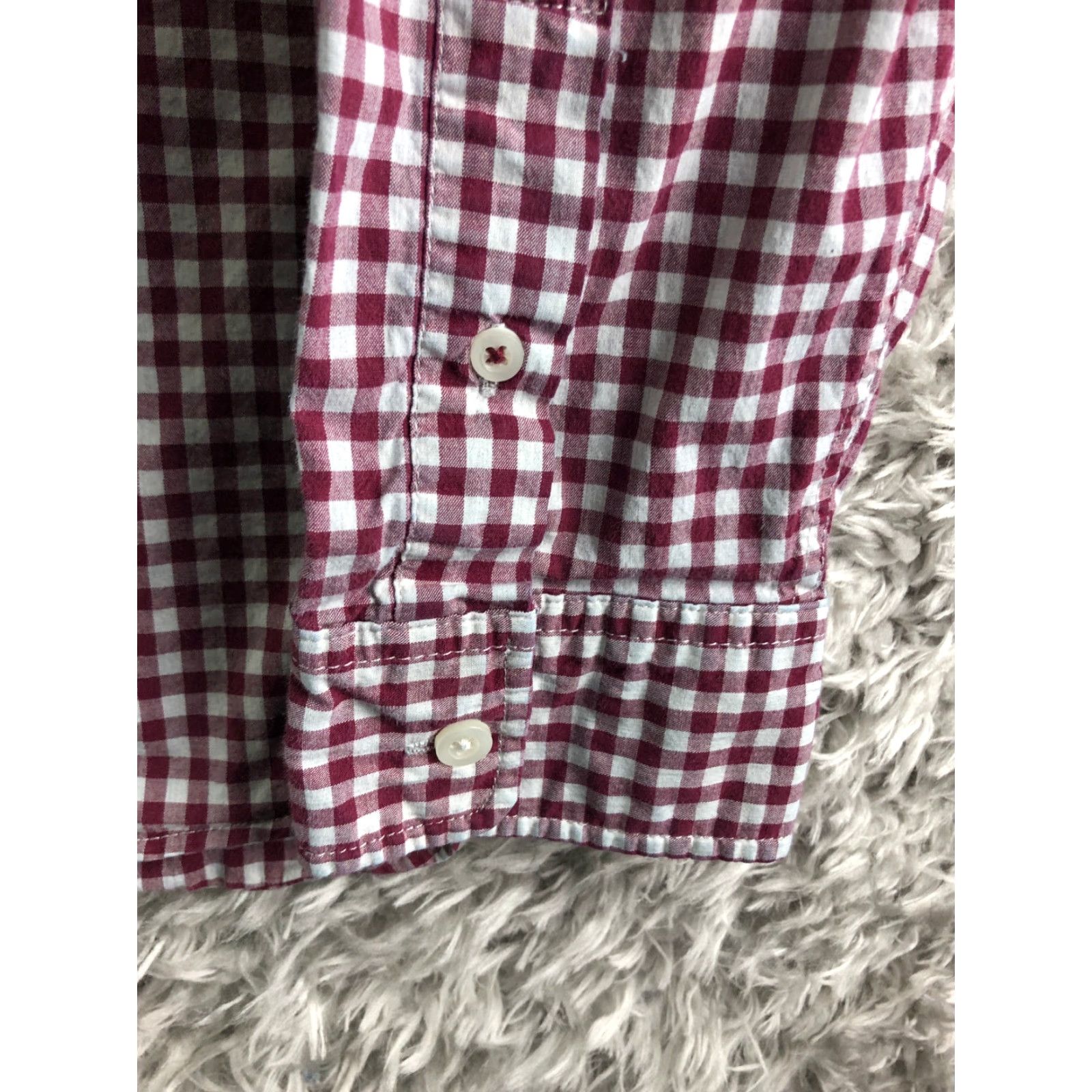 Old Navy Old Navy Mens Large Red Plaid Long Sleeve Button Down Collar Shirt Size US L / EU 52-54 / 3 - 3 Thumbnail