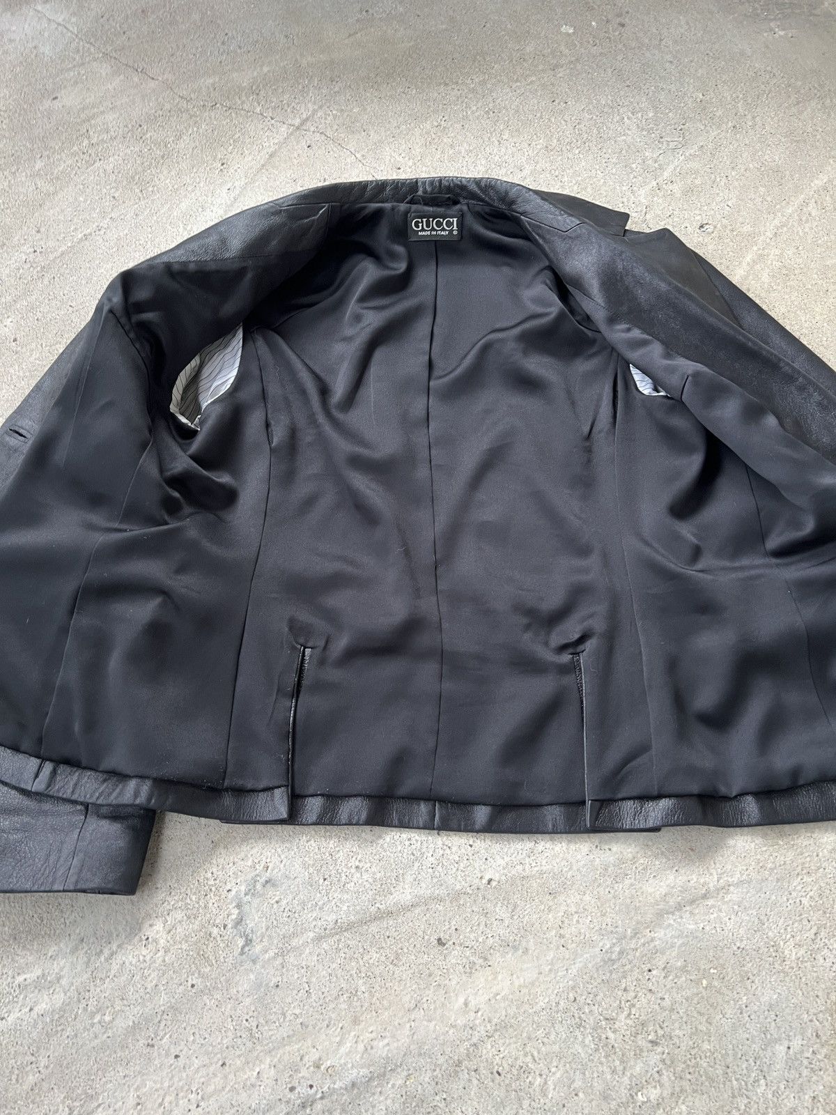 Gucci Gucci Vintale Leather Blazer Size M / US 6-8 / IT 42-44 - 5 Thumbnail