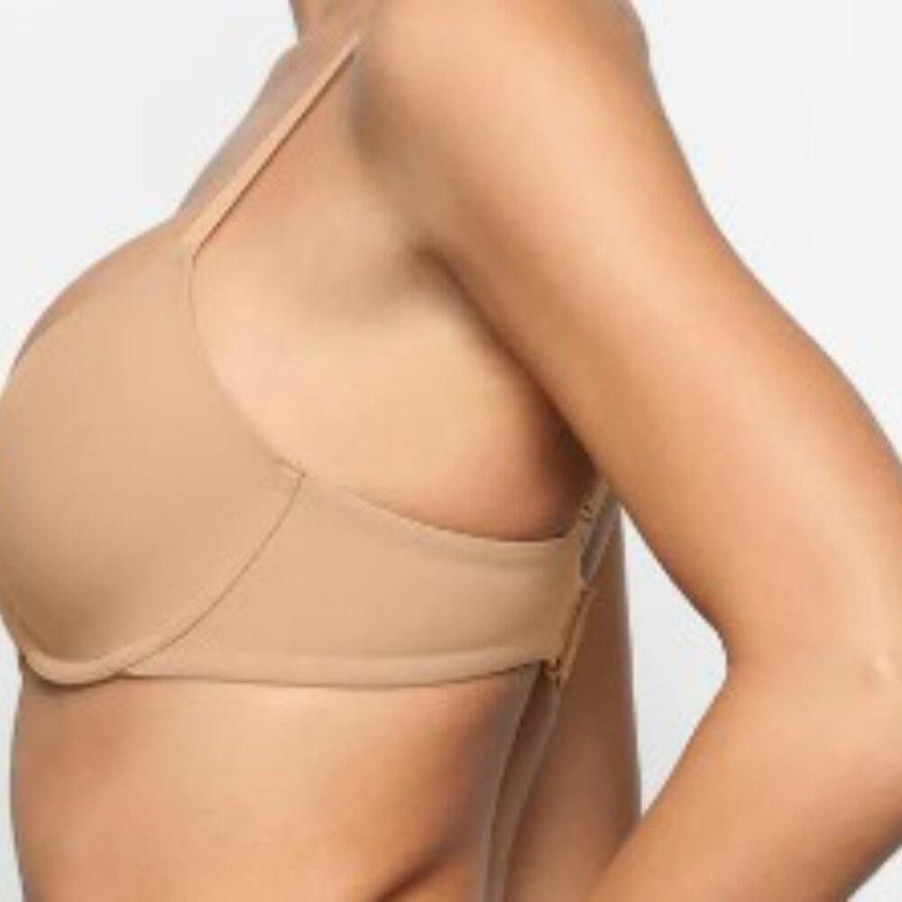 Designer SKB1691 Skims NWT Full Coverage T-shirt Bra Ochre 40DD Size ONE SIZE - 3 Thumbnail