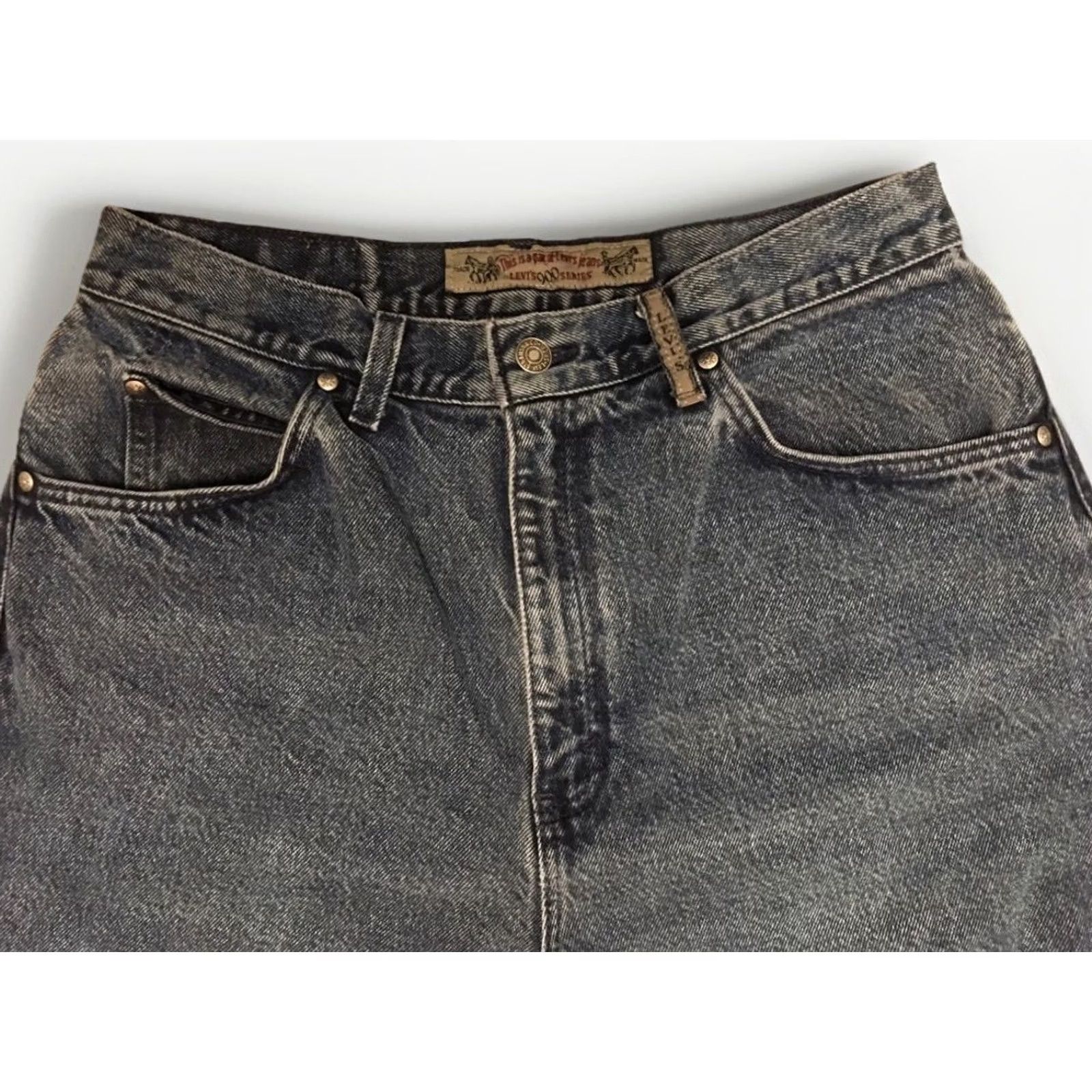 Levi's VINTAGE Levi’s 900 Series Jeans High Waist Tapered Leg 14 32 in Waist Mom Jeans Blue Denim USA Handcrafted Size 36" / US 14 / IT 50 - 7 Thumbnail
