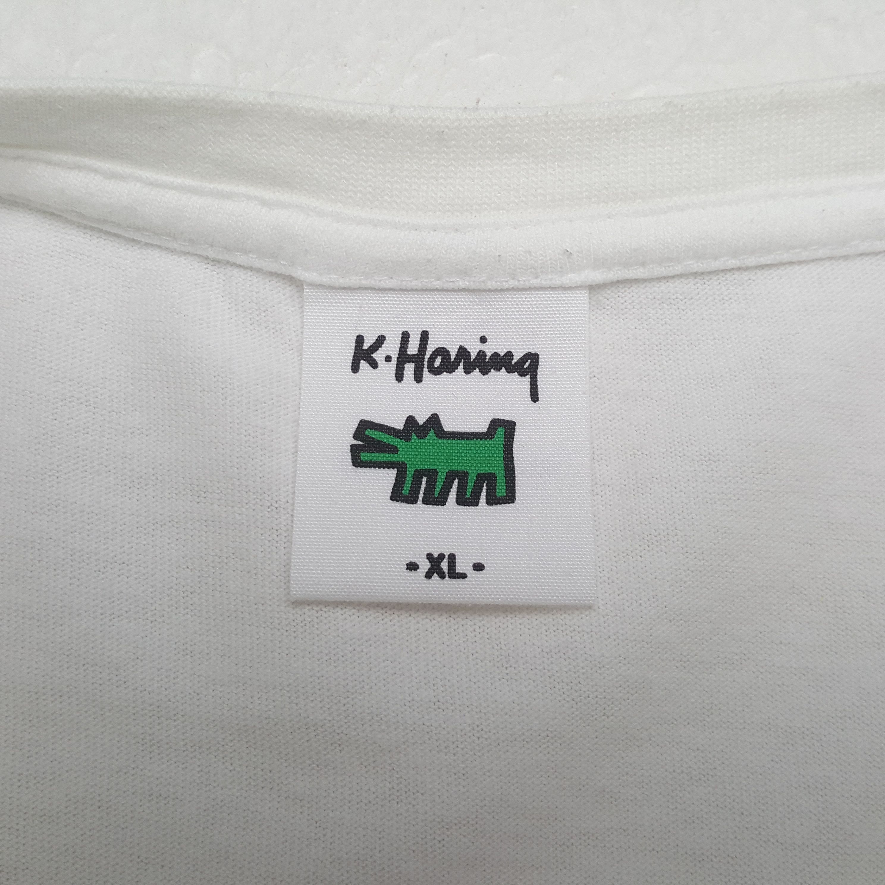 Keith Haring Vintage Keith Haring Pop Art Drowning T-shirt C294N78 Size US XL / EU 56 / 4 - 4 Thumbnail