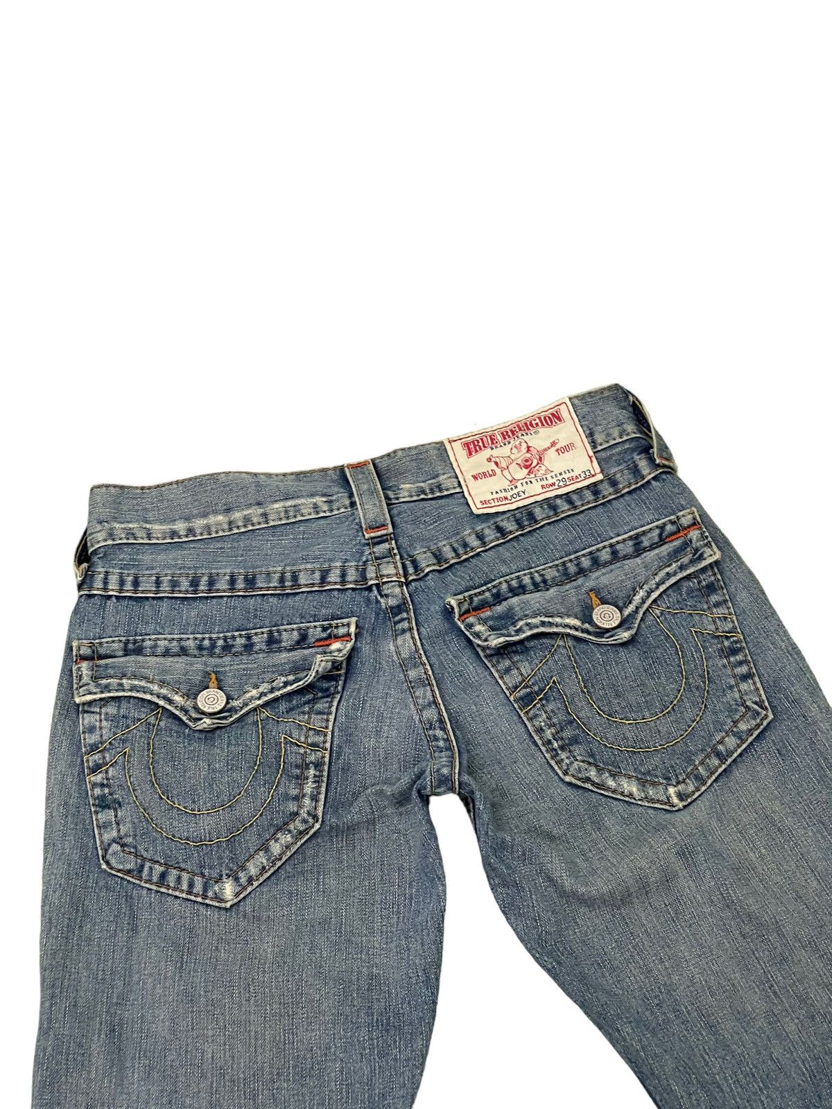 Japanese Brand Flare Jeans True Religion USA Distress Boot Cut 8🟦2 Size US 30 / EU 46 - 18 Thumbnail