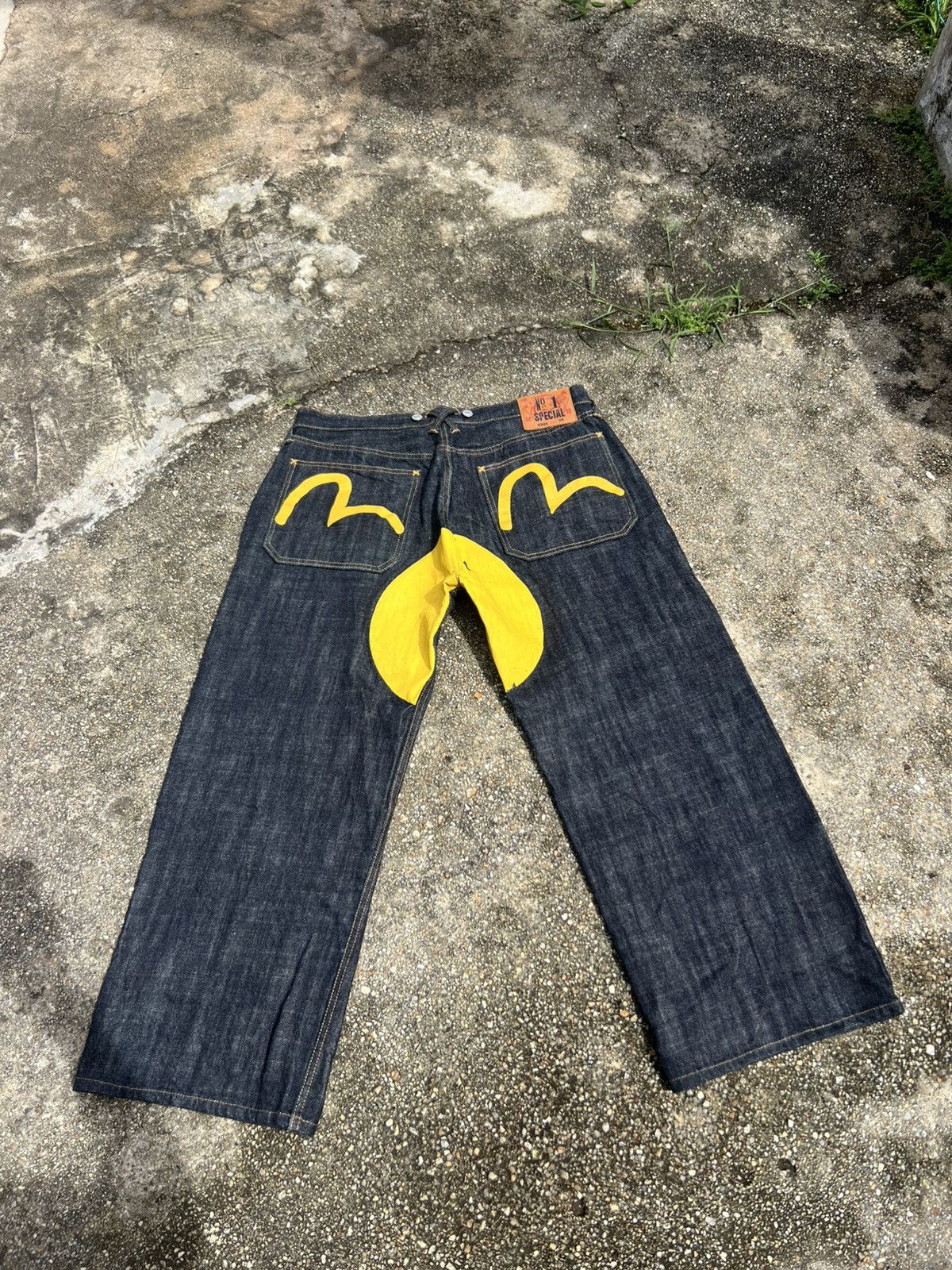 Evisu Evisu Yellow Logo 36 Size Size US 36 / EU 52 - 1 Thumbnail