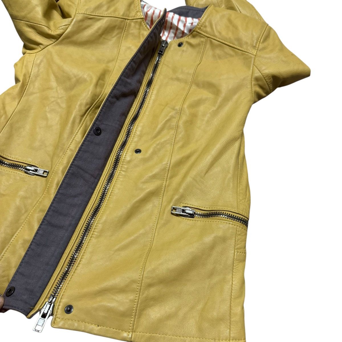 Leather S.W.O.R.D Gold Leather Jacket Size L / US 10 / IT 46 - 11 Thumbnail