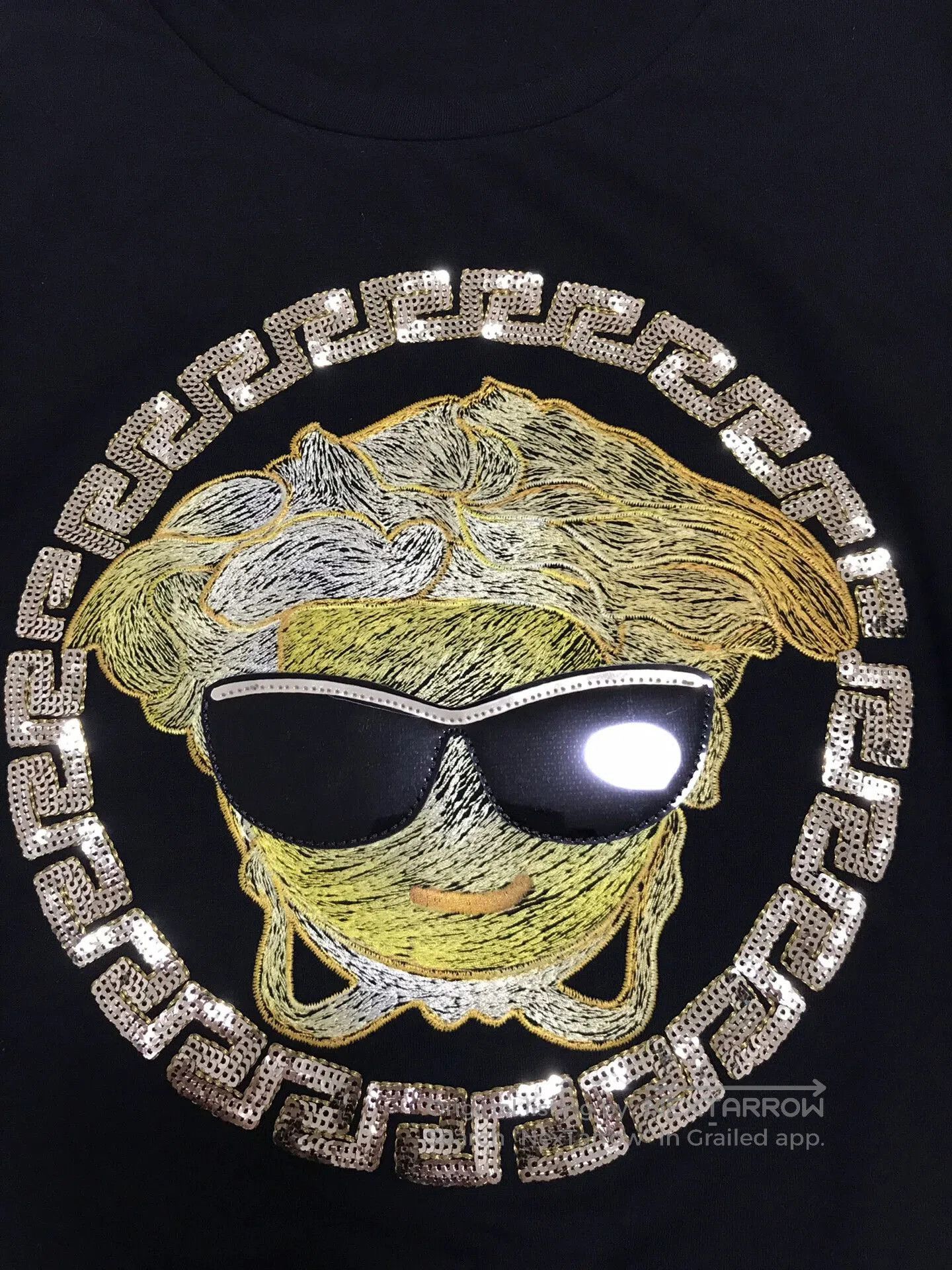 Versace VERSACE Medusa Print Black T-Shirt. Size US M / EU 48-50 / 2 - 4 Thumbnail