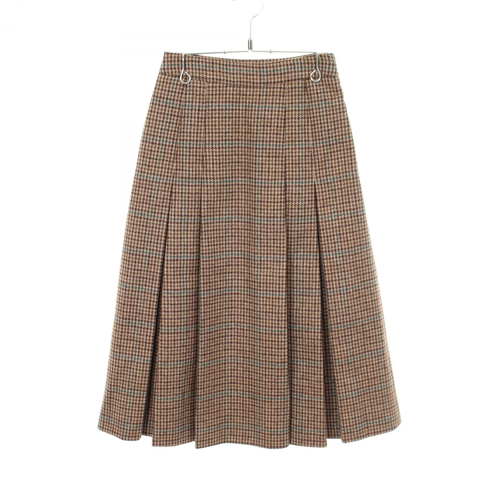 Celine Celine CELINE Houndstooth Wool Skirt Textile Skirts DUTY FREE for USA Size ONE SIZE - 1 Thumbnail