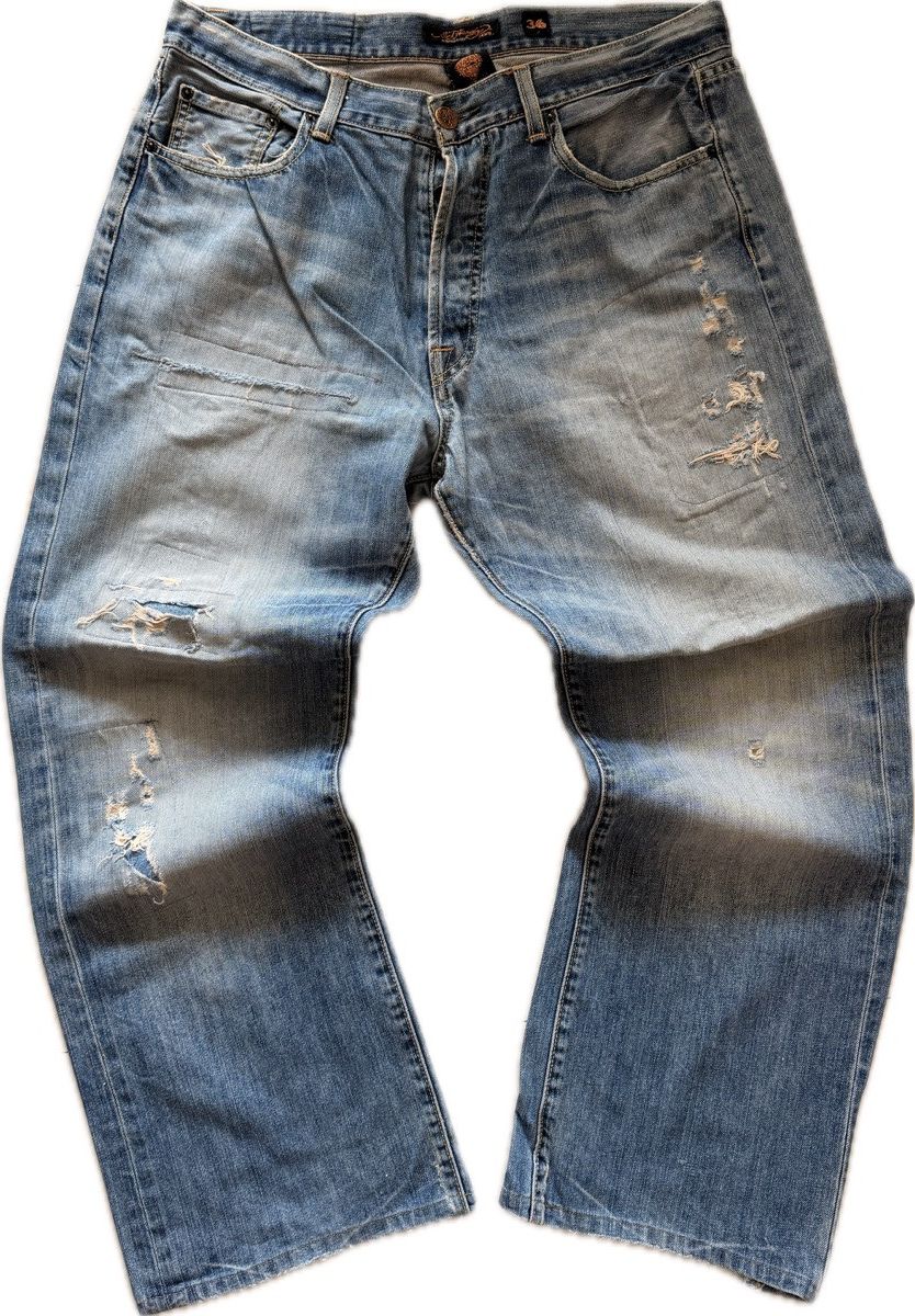 Ed Hardy Vintage Ed Hardy Spelled Out Jeans Size US 36 / EU 52 - 2 Thumbnail