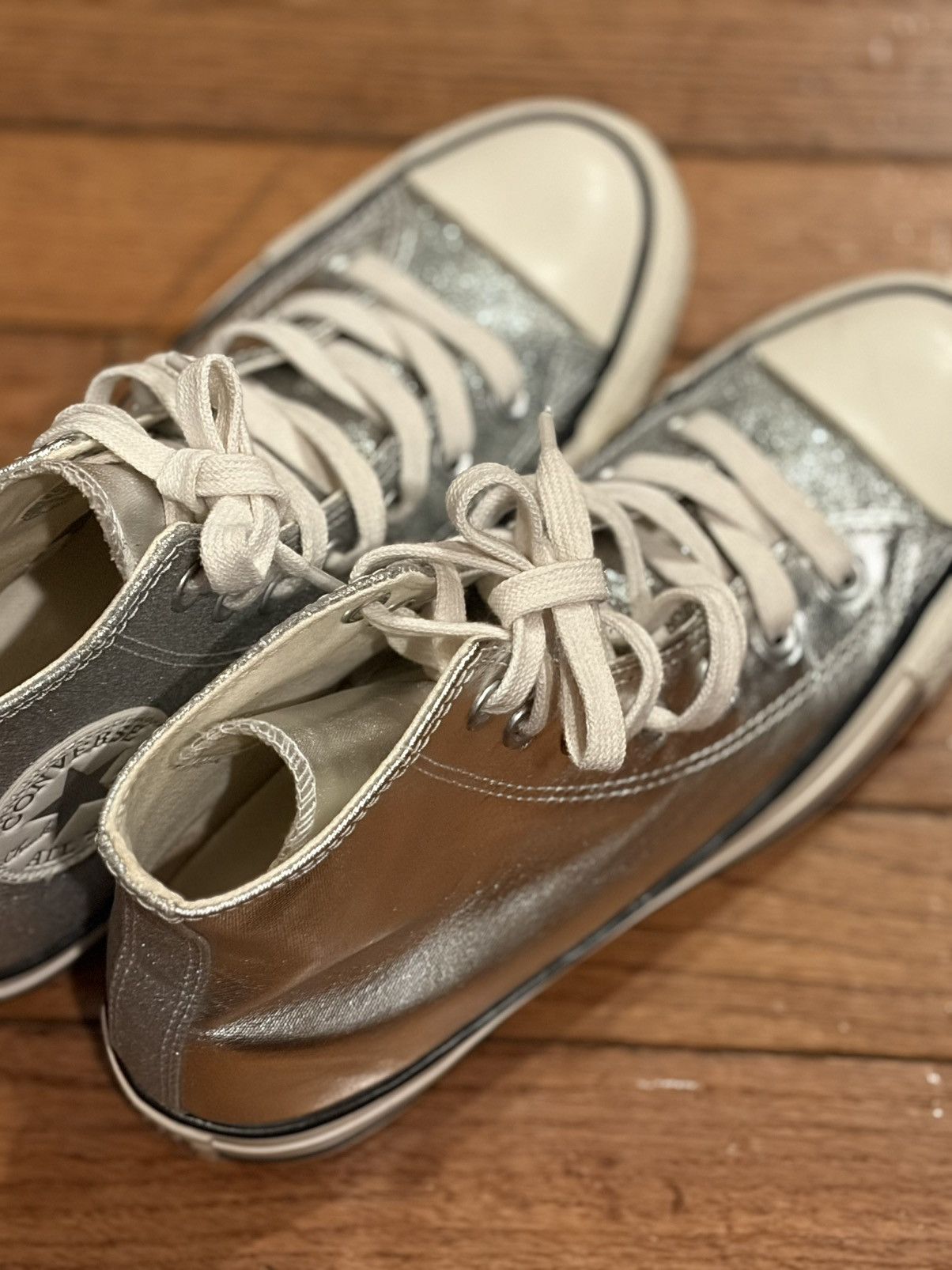 Converse Converse Womens Size 7 CTAS Shiny Metal Hi Size US 7 / IT 37 - 12 Thumbnail