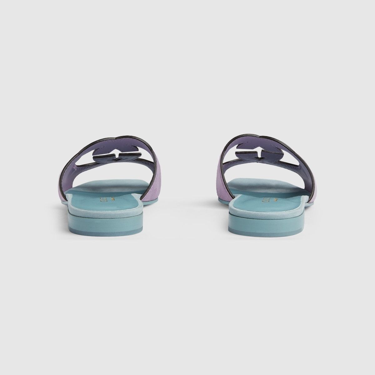 Gucci oc11z1025 Sandals With Interlocking G in Lilac Size US 7 / IT 37 - 4 Thumbnail