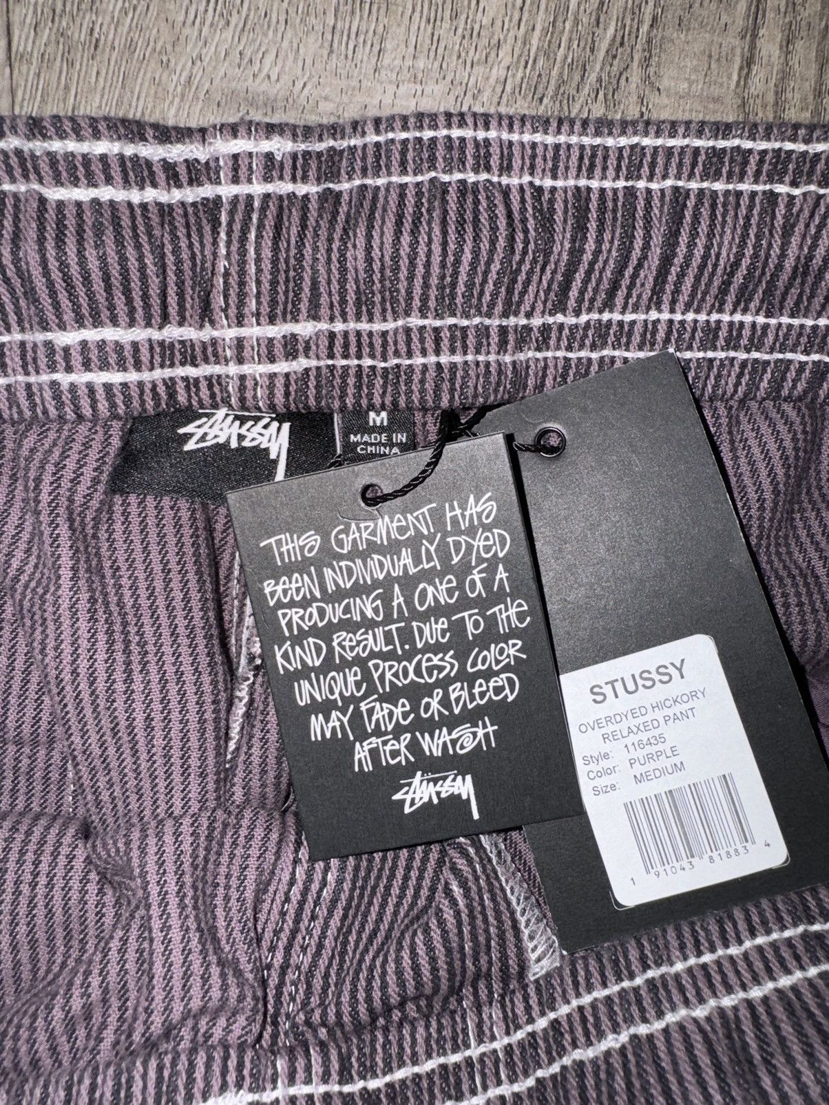 Stussy Overdyed Hickory Relaxed Pant Size US 32 / EU 48 - 3 Thumbnail