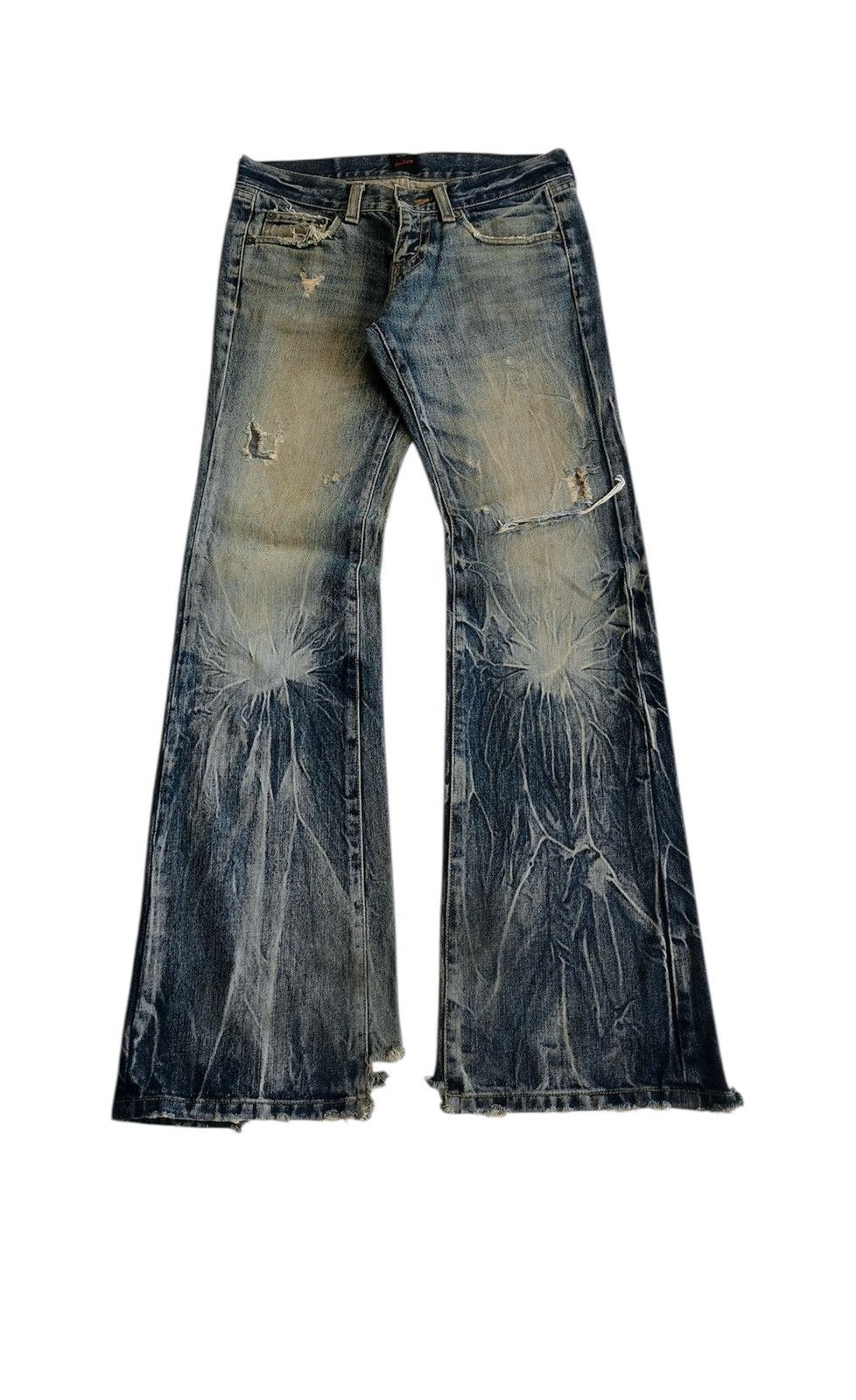 JACKROSE JACK ROSE distressed bootcut jeans | Grailed