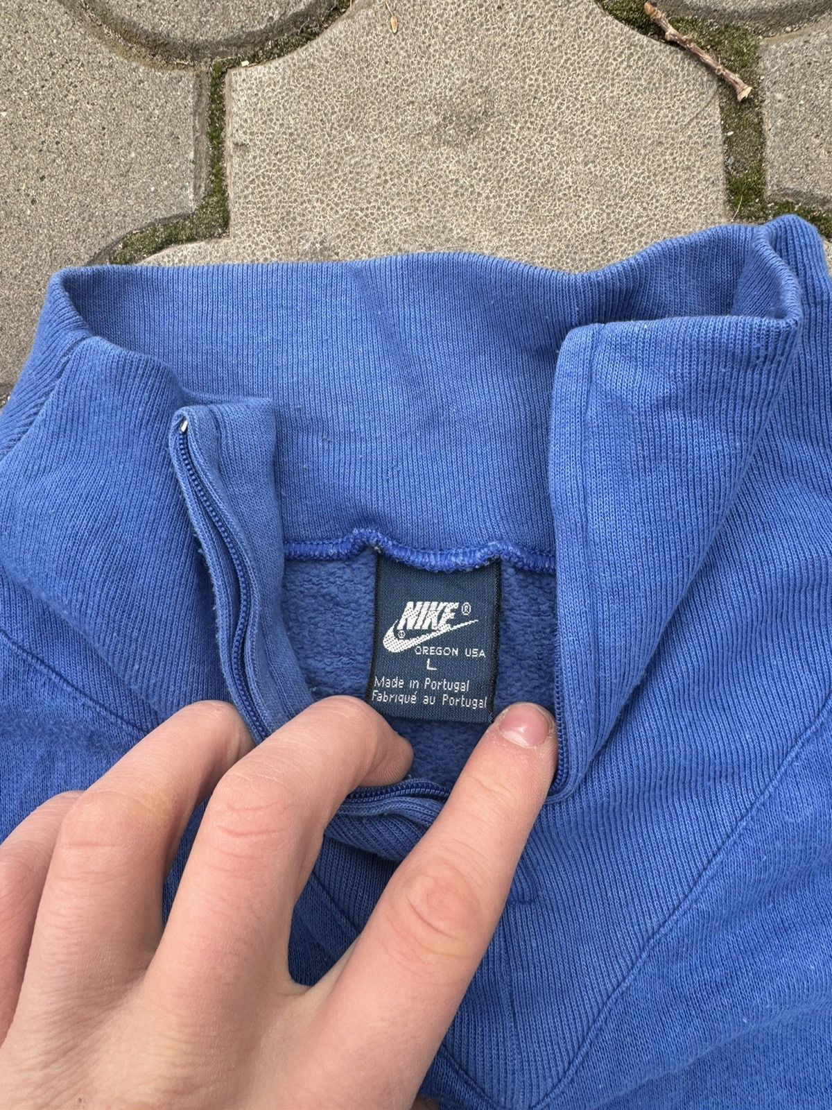 Nike × Vintage Vintage 80s Nike Oregon Baggy Sweatshirt USA Size US L / EU 52-54 / 3 - 3 Thumbnail