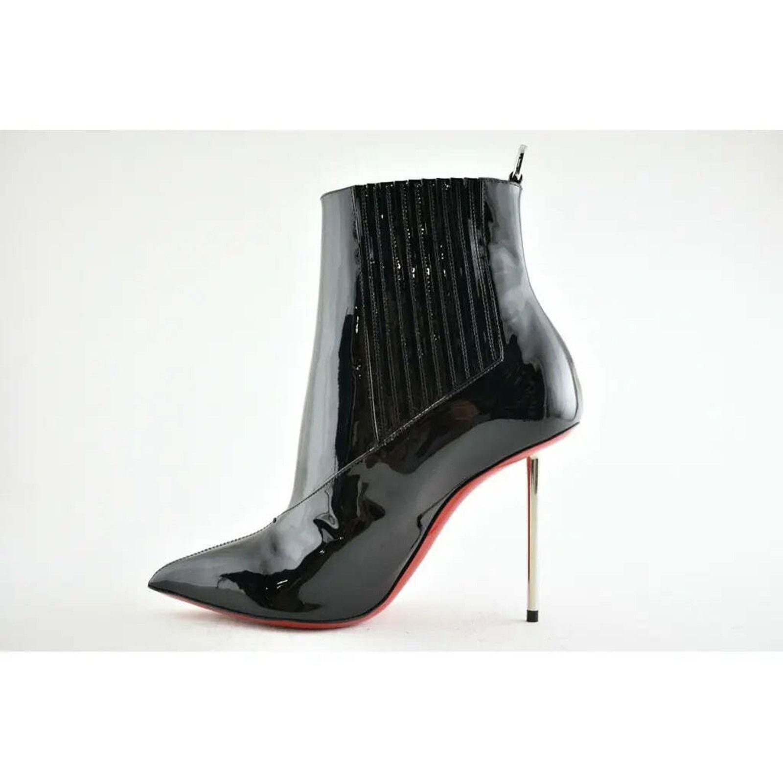 Christian Louboutin Christian Louboutin Epic Boot 100 Black Patent Stiletto Heel Size US 6 / IT 36 - 8 Thumbnail
