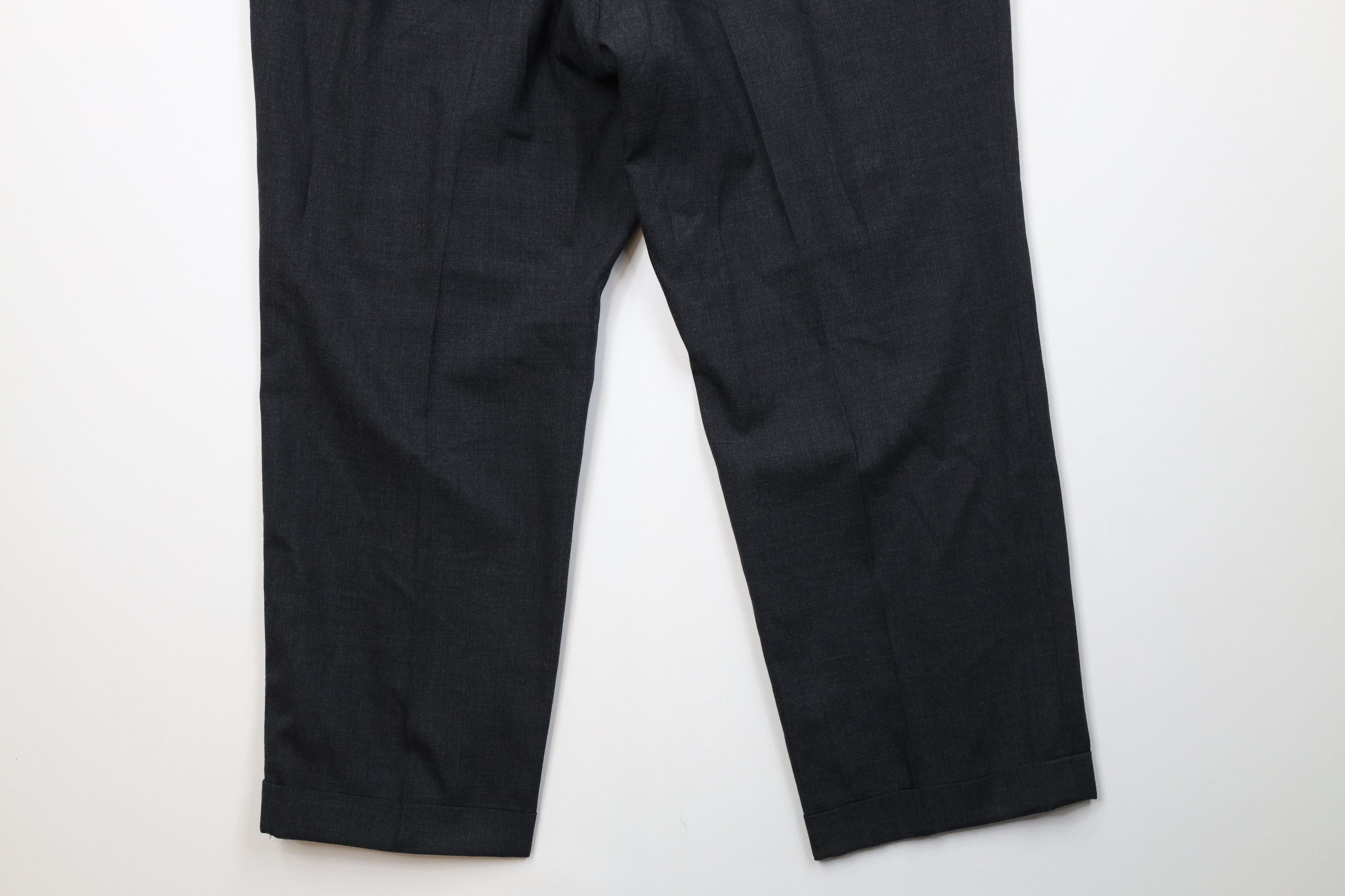 Vintage Vintage 90s Streetwear Wool Wide Leg Chino Pants Gray USA Size US 38 / EU 54 - 11 Thumbnail