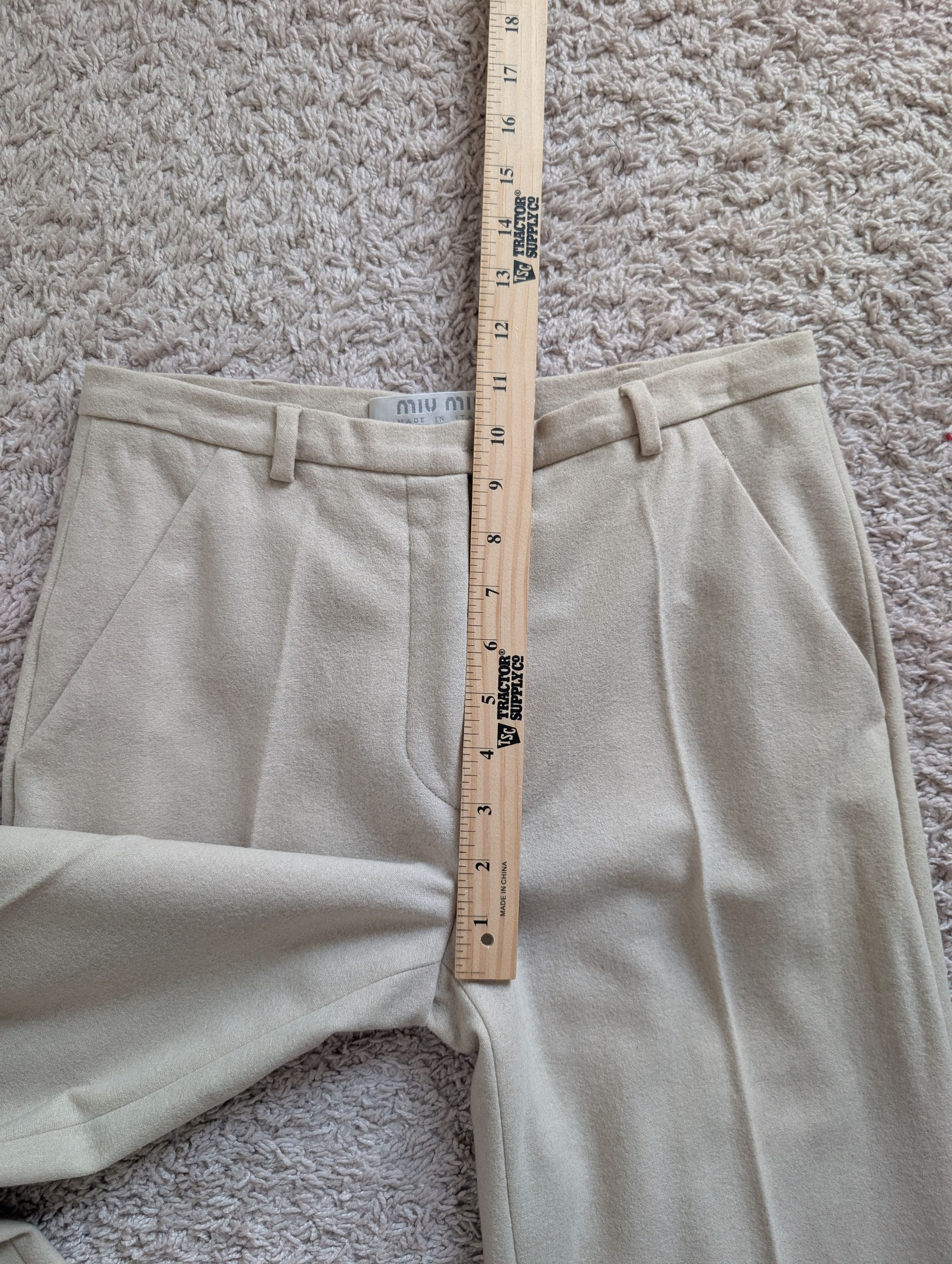 Miu Miu RARE Archival MIU MIU Vintage 90s Tailored Wool Trousers. Size 27" / US 4 / IT 40 - 6 Thumbnail
