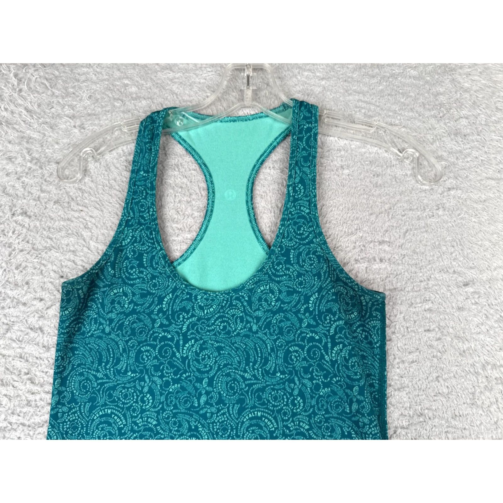 Lululemon Lululemon Shirt Women 6 Blue Cool Racerback Light Luon Fabric Stretch Tank Sleeveless Size M / US 6-8 / IT 42-44 - 4 Thumbnail
