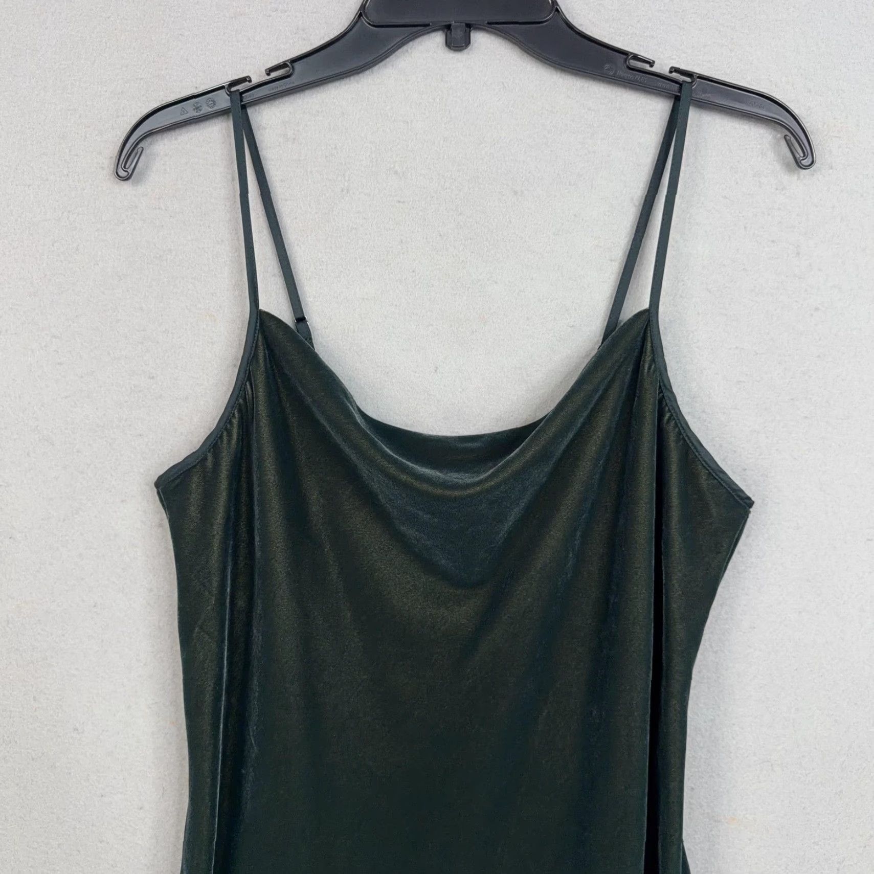 Banana Republic Banana Republic Dress Womens Small Green Velvet Cowl Neck Strappy Slip Mini Party Size S / US 4 / IT 40 - 2 Thumbnail