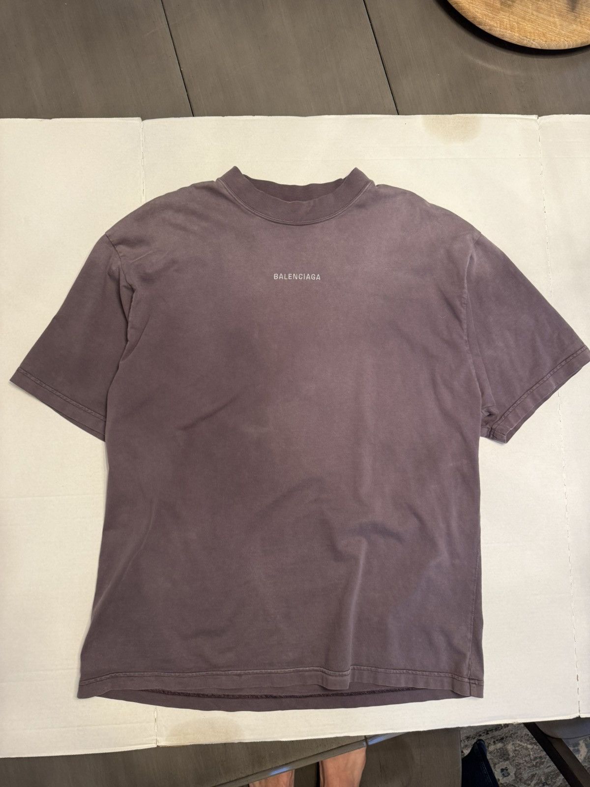 Balenciaga 2023 Balenciaga Medium Fit T-Shirt 'Purple' Size US M / EU 48-50 / 2 - 8 Thumbnail