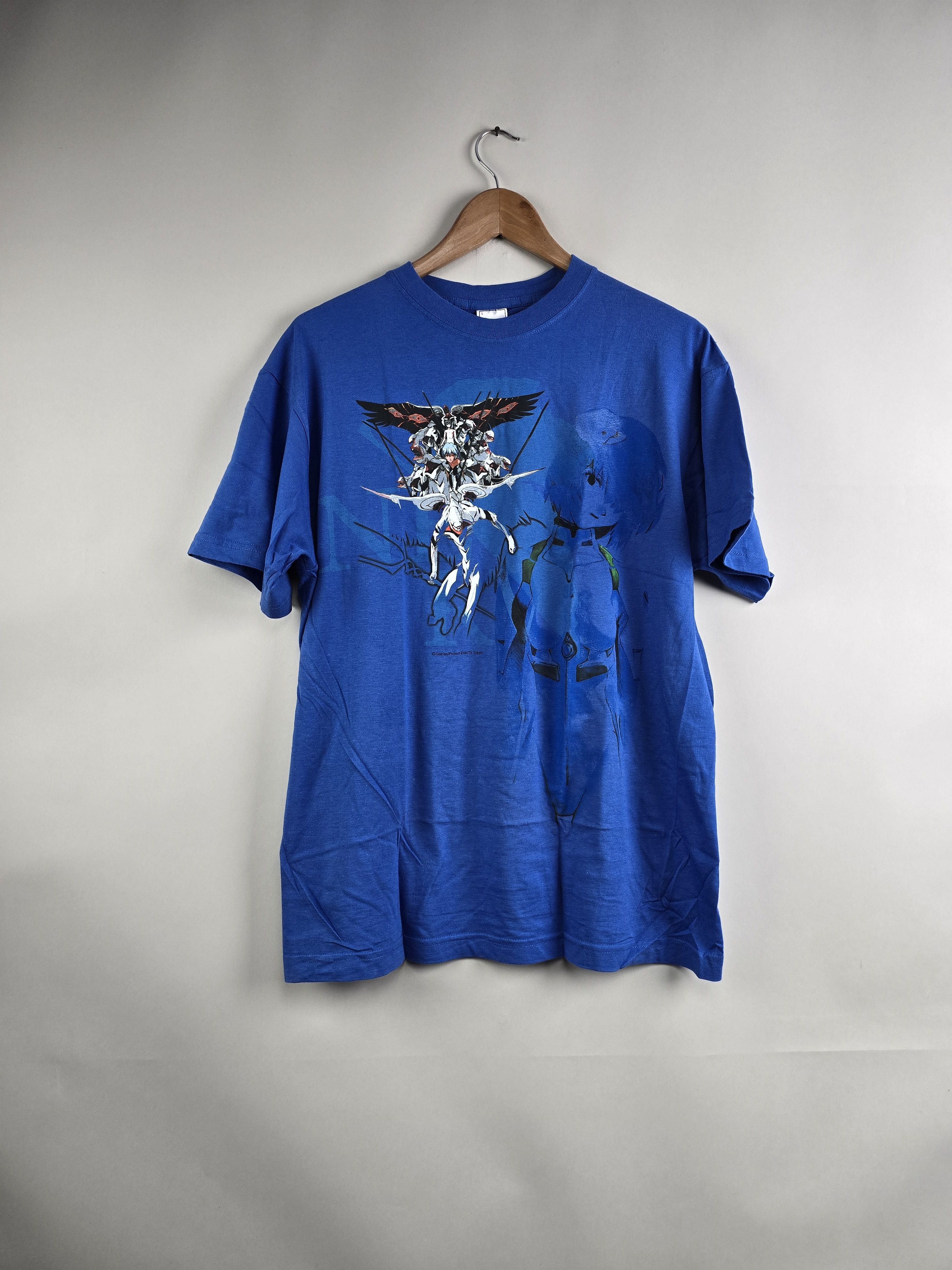 image of Anima x Movie 2000 Evangelion Rei Ayanami L 21.5" 28" in Blue, Men's (Size Large)