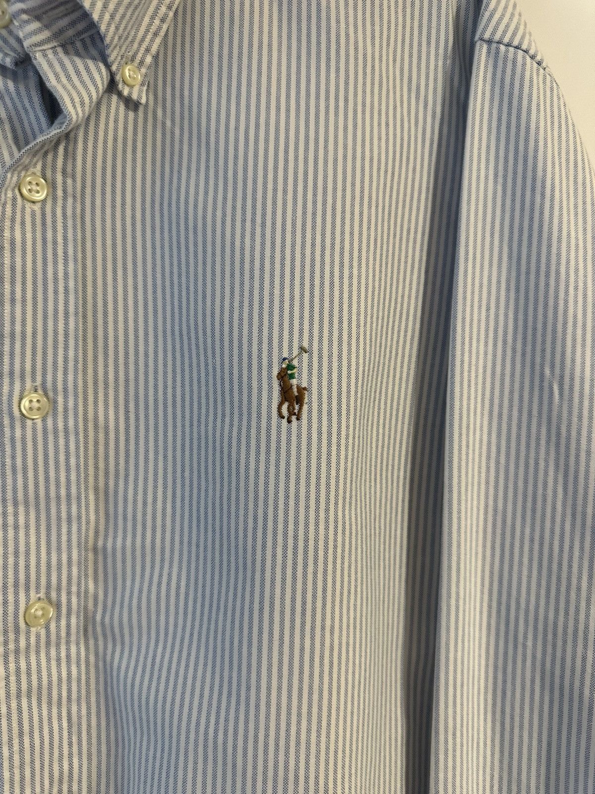 Ralph Lauren Ralph Lauren Classic Striped Cotton Button Up Shirt Size US XXL / EU 58 / 5 - 5 Thumbnail