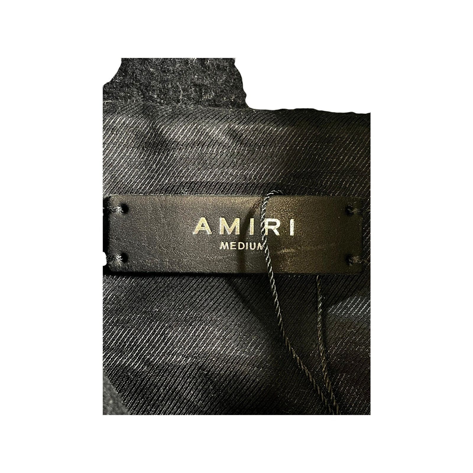 Amiri Amiri Leather "Varsity" Black & Cream Jacket Size US M / EU 48-50 / 2 - 5 Thumbnail
