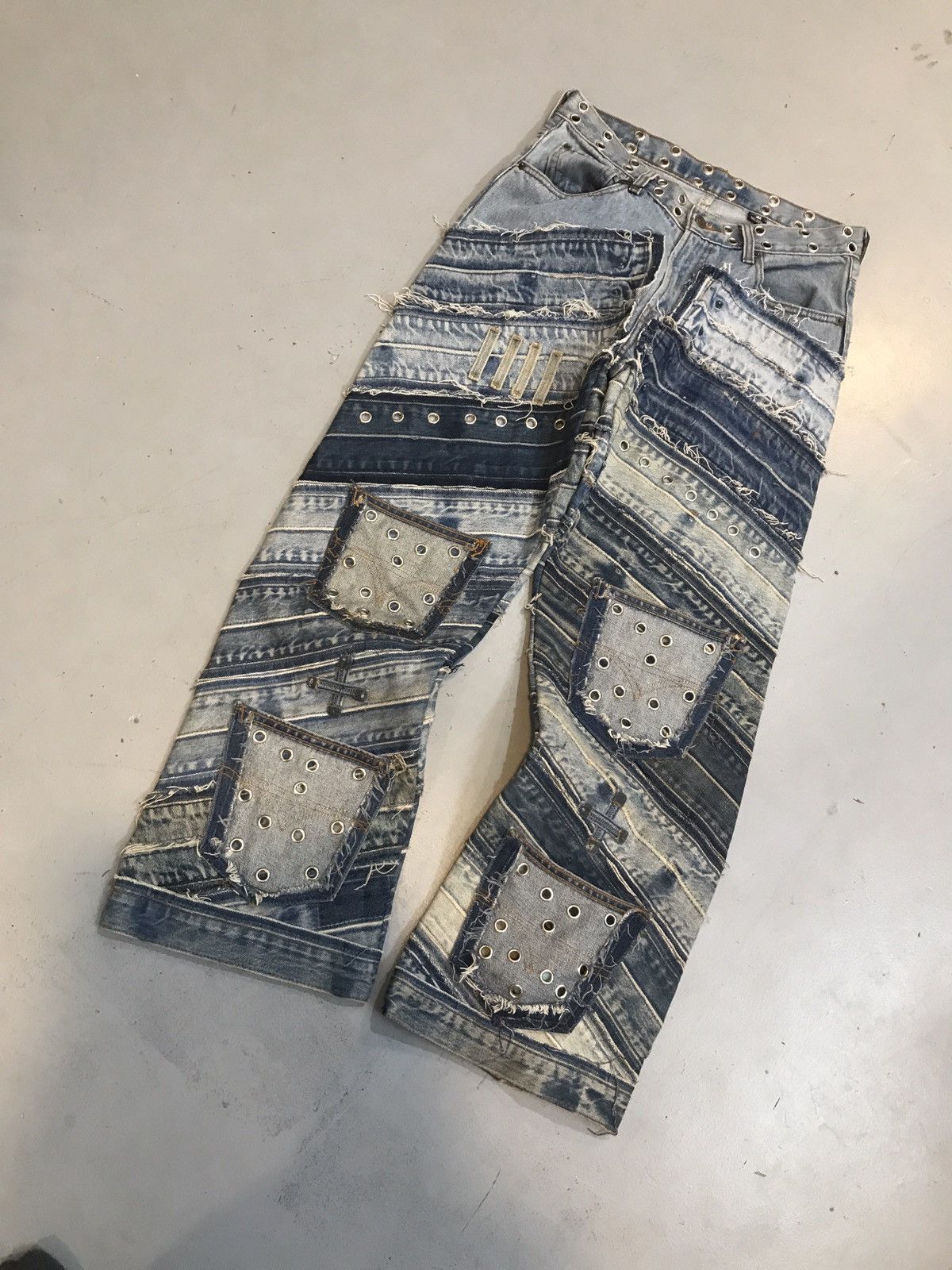 Levi's Vintage upcycled Heavy patch jeans Size US 30 / EU 46 - 1 Thumbnail