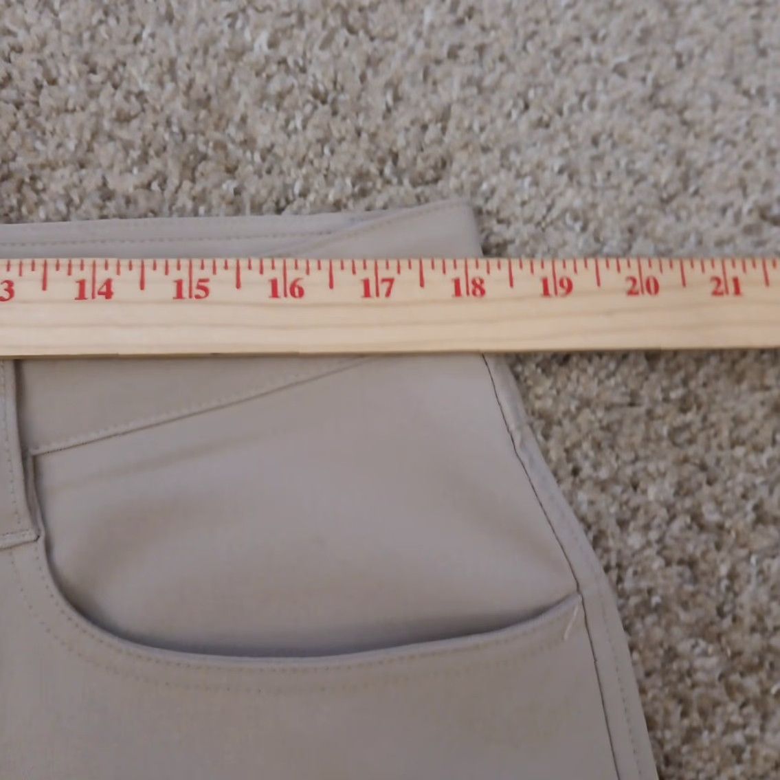 Footjoy FootJoy Pants Mens Size 36 Athletic Flat Front Beige Chino Polyester Blend Straight Leg 30 In Regular Size US 36 / EU 52 - 4 Thumbnail