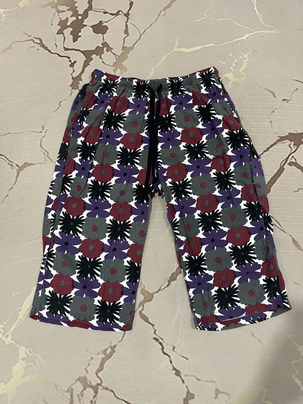 Uniqlo Uniqlo x SOU SOU Floral Cropped Pants Size 27" / US 4 / IT 40 - 1 Thumbnail