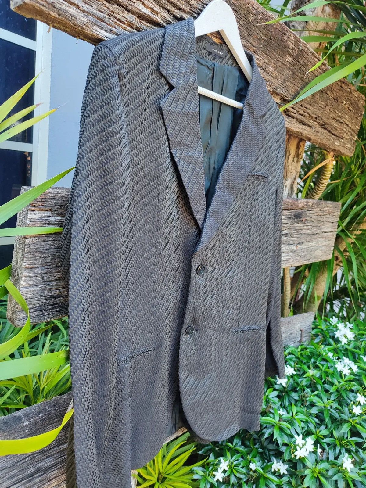 Emporio Armani Vintage Emporio Armani Made in Italy Blazer Jacket Size 38R - 5 Thumbnail