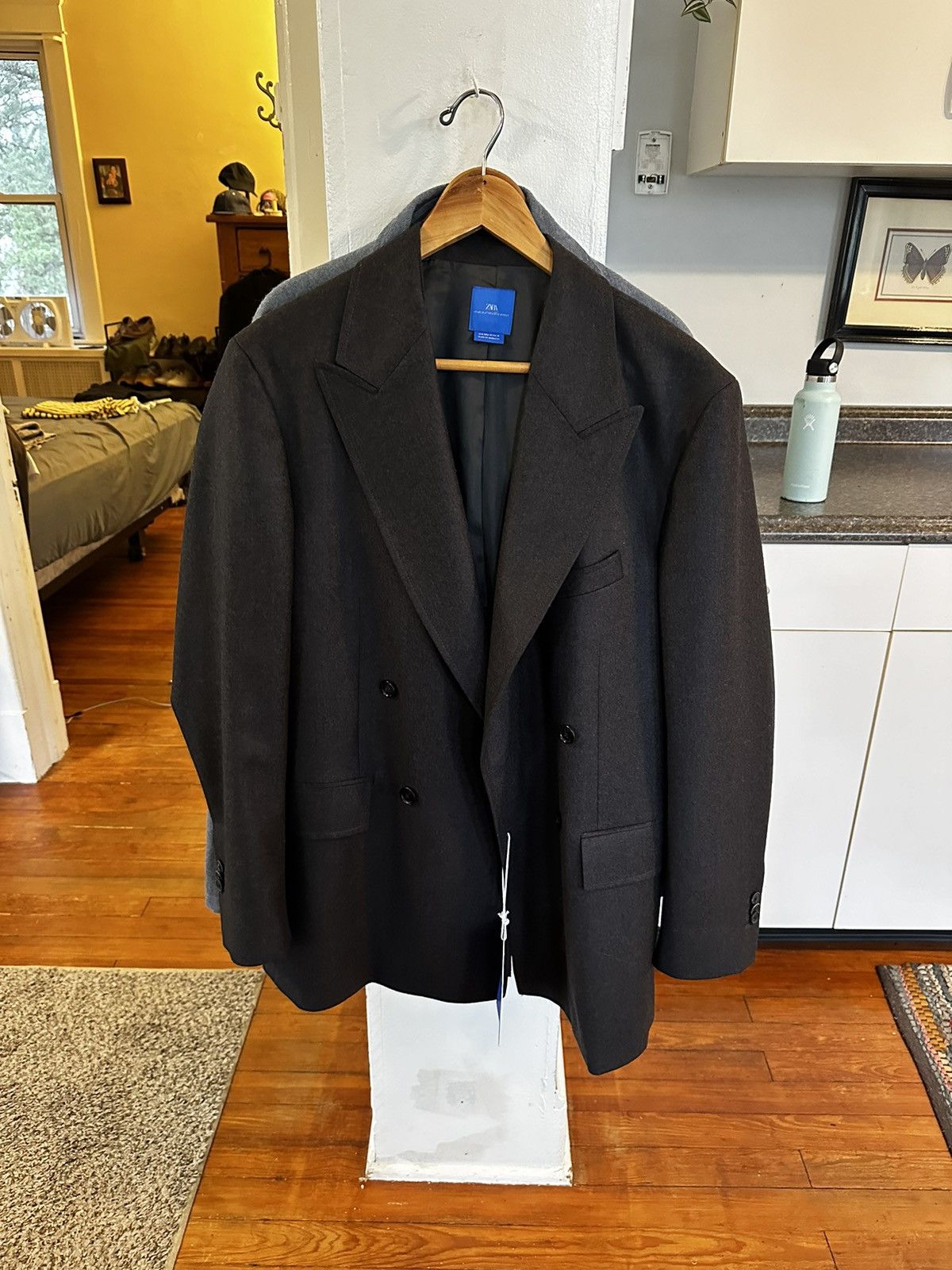 Other DOUBLE BREASTED WOOL SUIT BLAZER AARON LEVINE X ZARA size 38 Size US M / EU 48-50 / 2 - 2 Thumbnail