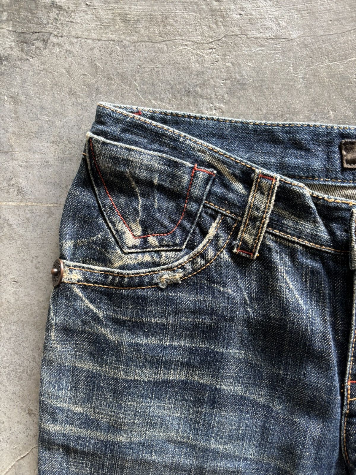 Hysteric Glamour × If Six Was Nine × Japanese Brand SICK TWIST FLARE CFLINE JAPANESE STYLE WASHED RUST SEASON Size US 30 / EU 46 - 9 Thumbnail