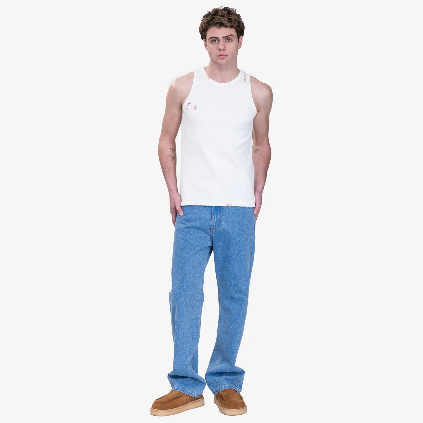 Marni Marni Tank Top in Lily White 48 New Mens Sleeveless Ribbed B Size US M / EU 48-50 / 2 - 14 Thumbnail
