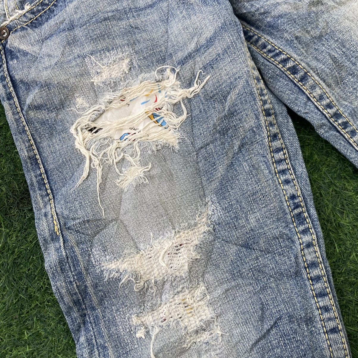 If Six Was Nine RODEO CROWNS RIPPED BOOTCUT JEANS Size 29" - 8 Thumbnail