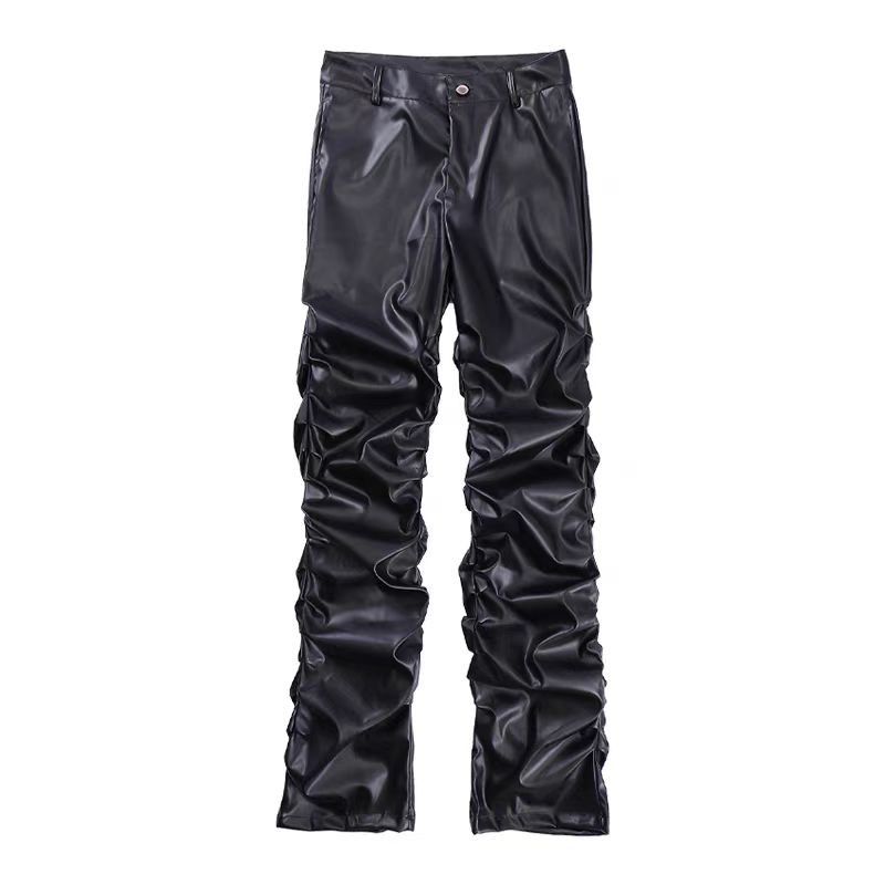 Jean Black patent leather slim-fit pants Size US 30 / EU 46 - 5 Thumbnail